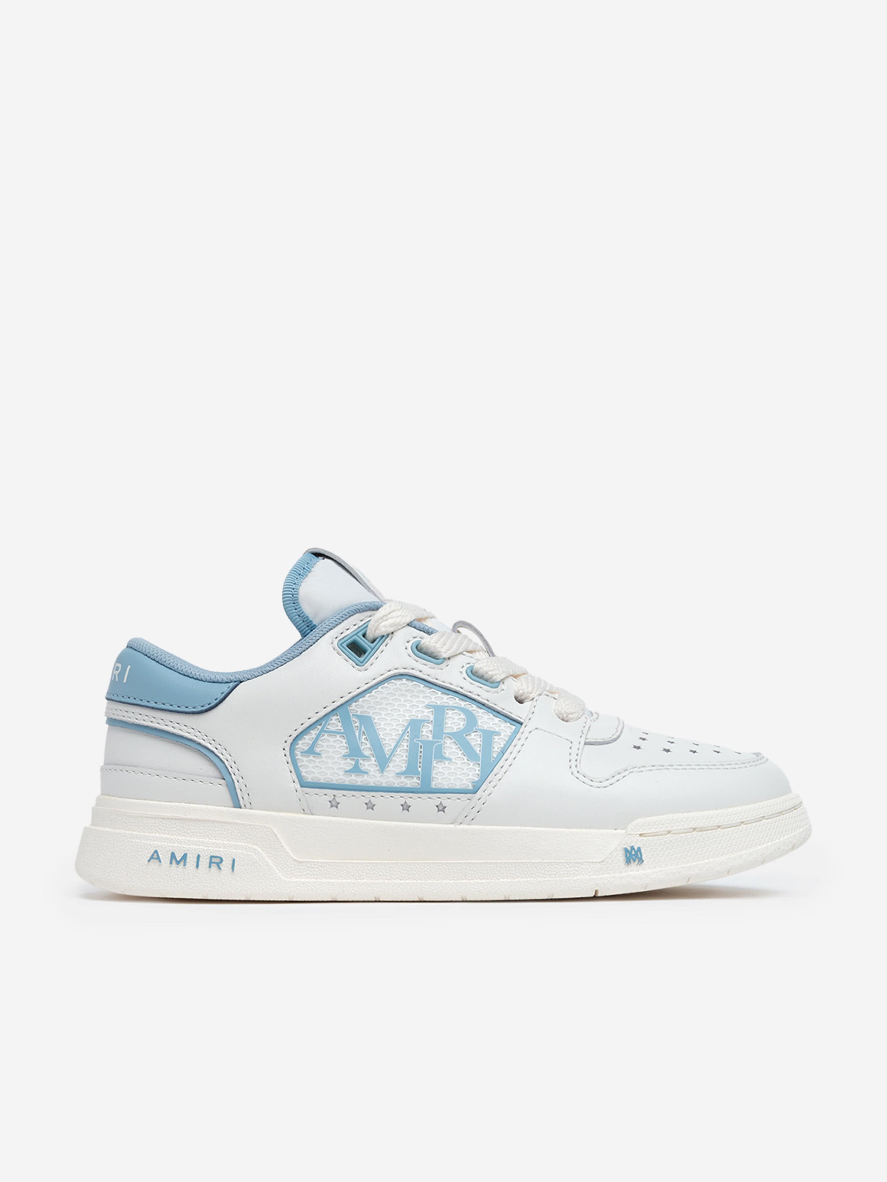 Amiri Kids Blue Leather Classic Low Top Sneakers - Stylish & Comfortable for School, Play & Everyday Wear