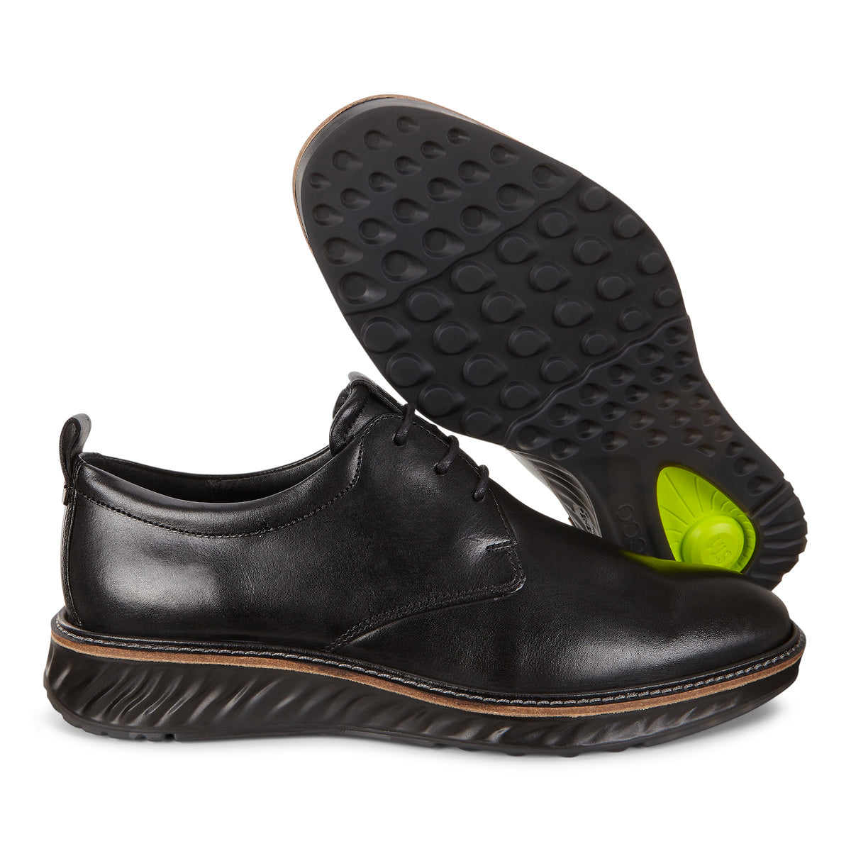 ECCO Men's ST.1 Hybrid Casual Sneakers - Black Santiago | Comfortable Walking Shoes for Men | Perfect for Office, Travel & Everyday Wear
