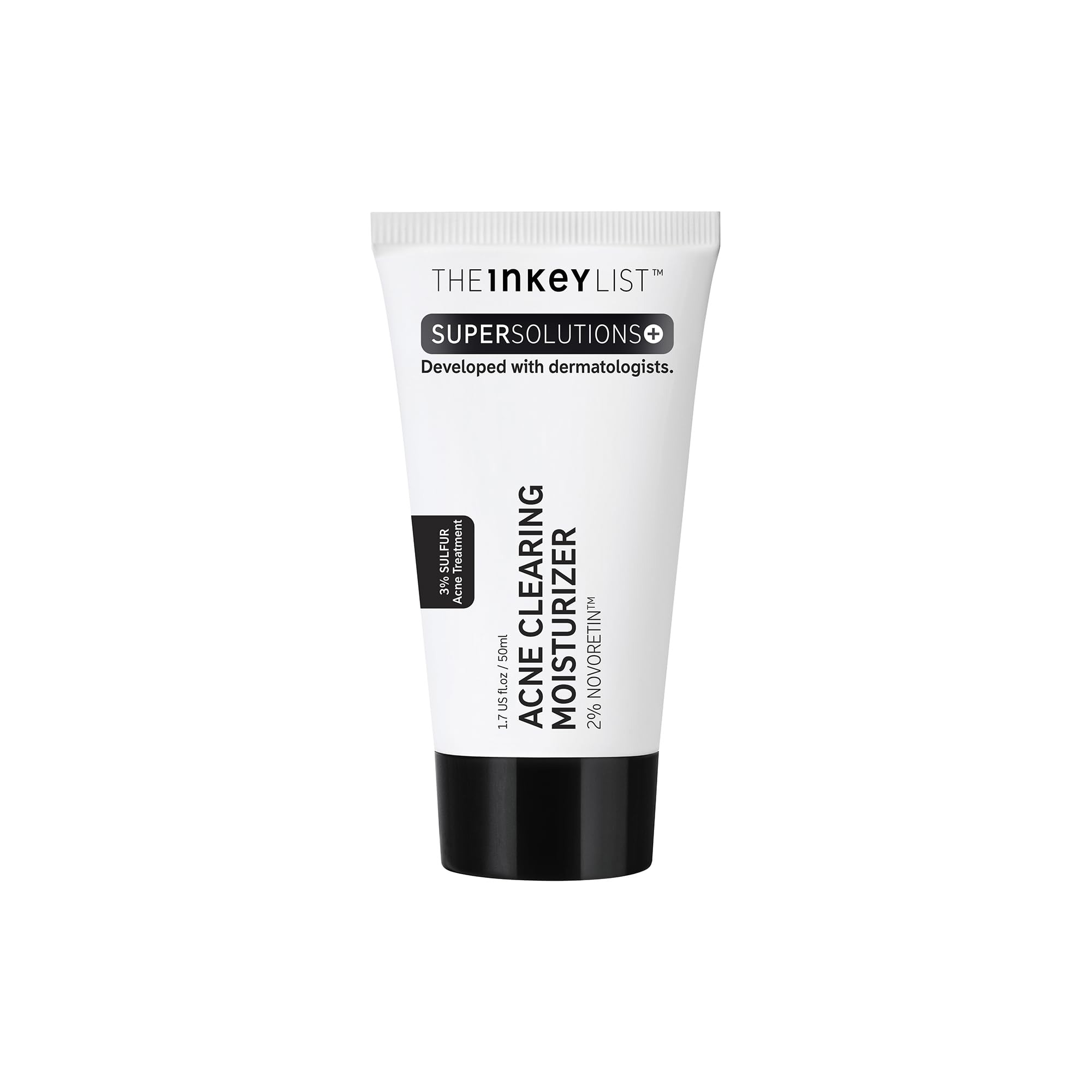 The INKEY List SuperSolutions Novoretin 2% Moisturizer - Skin Clearing Night Cream for Blemishes & Breakouts, Non-Comedogenic Face Moisturizer (1.69 fl oz) | Perfect for Overnight Acne Treatment & Clear Skin Routine
