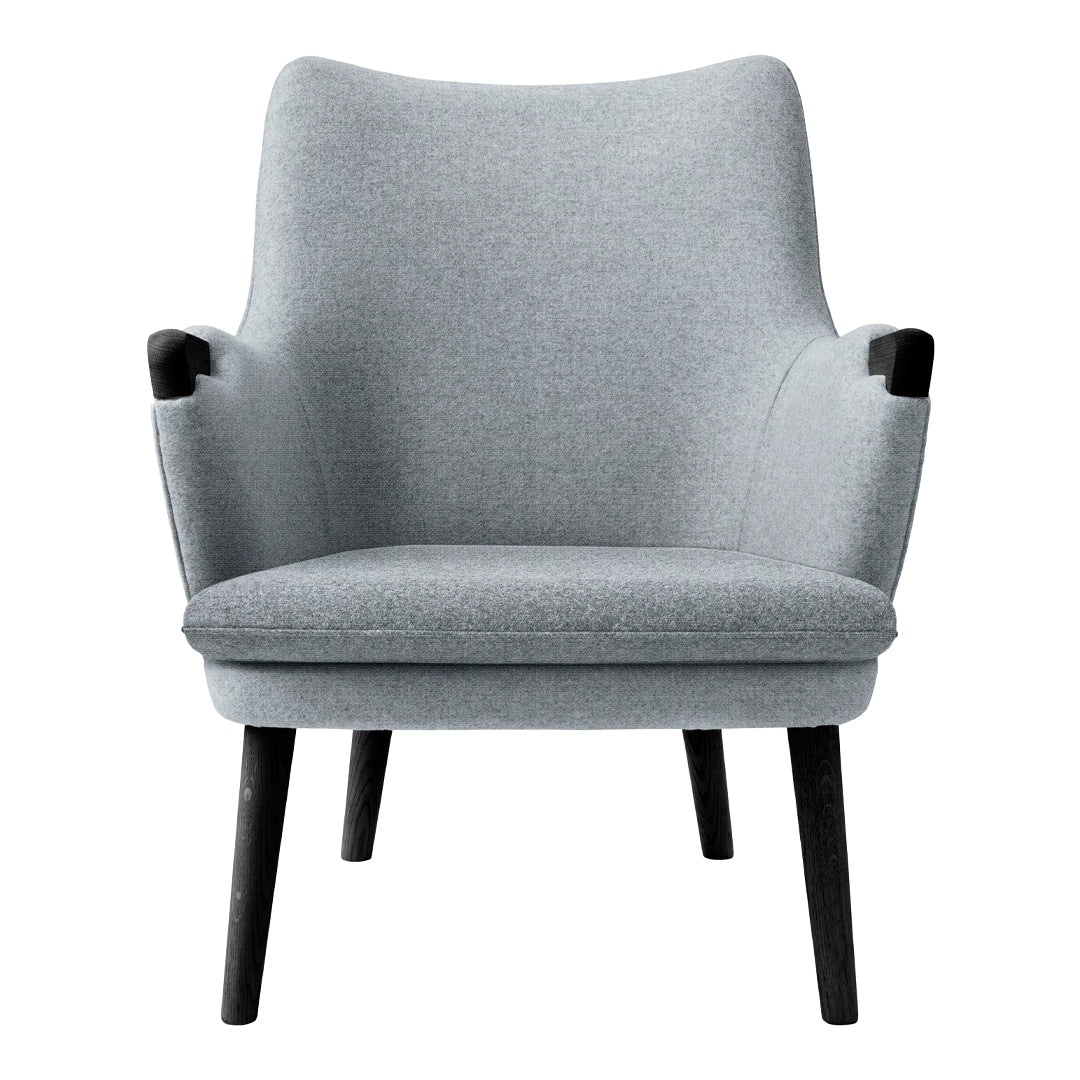 CH71 Lounge Chair with Black Frame - Modern Comfortable Accent Chair for Living Room, Bedroom, or Office