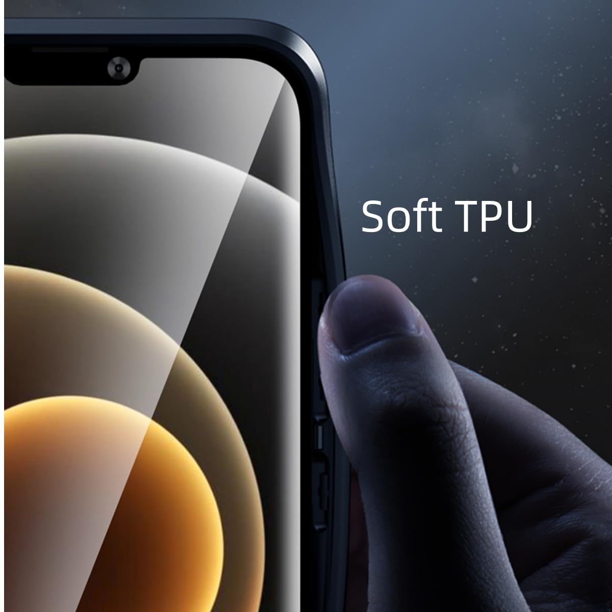 SORAKA Xiaomi Mi 8 Case with Ring Holder & Magnetic Plate - Slim Soft TPU Protective Cover for Xiaomi Mi 8 Smartphone - Perfect for Car Mounting, Hands-Free Use & Daily Protection (Black)
