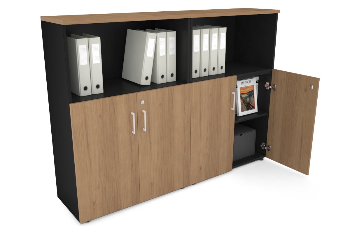 Medium Storage Cupboard with Small Doors - 1600W x 1170H x 350D - Perfect for Uniform Storage in Offices, Schools & Retail Stores