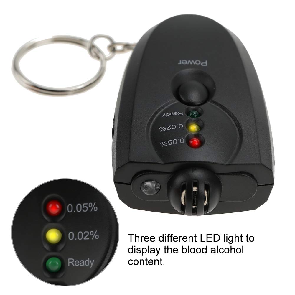 Professional Keychain Breathalyzer - High Accuracy Portable Alcohol Tester with LED Display | Perfect for Personal Safety, Workplace Testing & Nightlife Scenes