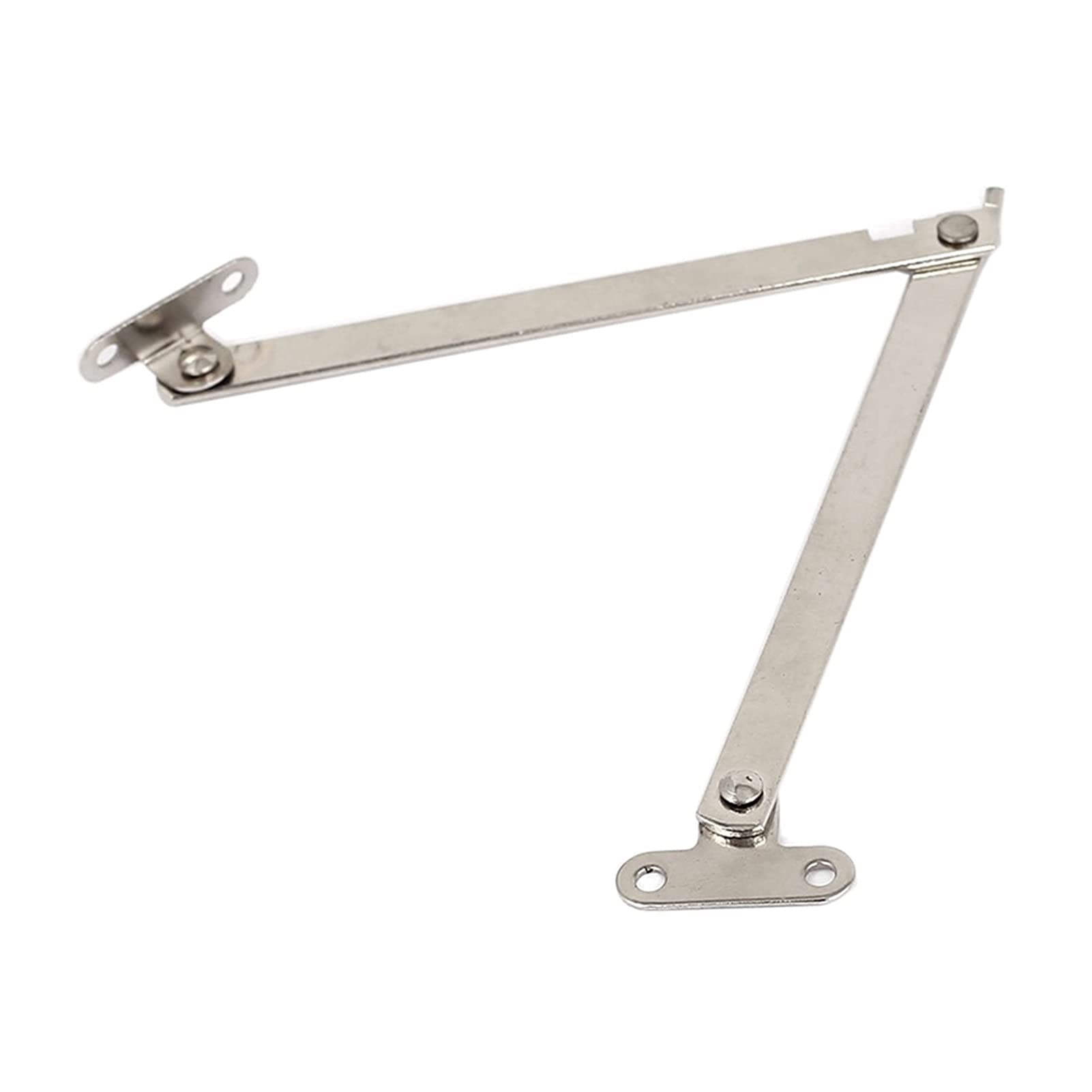 Stainless Steel Hinge for Furniture Cupboard Door - Heavy Duty Foldable Lid Support Hinge Stay - Perfect for Kitchen Cabinets, Desks, and Storage Boxes