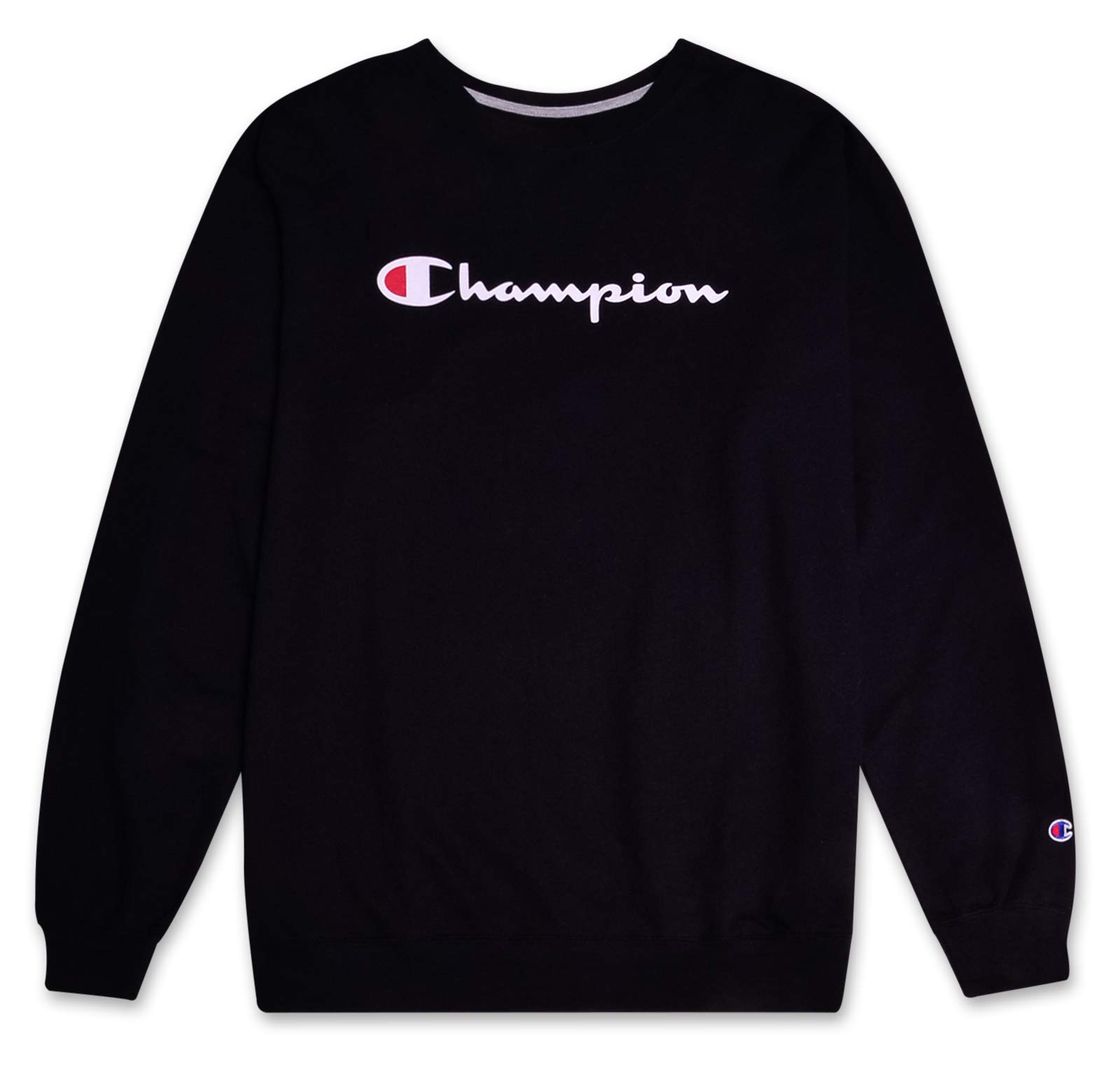 Champion Big and Tall Men's Cotton Crewneck Sweatshirt - Comfortable Casual Pullover for Plus Size Men | Perfect for Lounge Wear, Gym, and Everyday Outfits