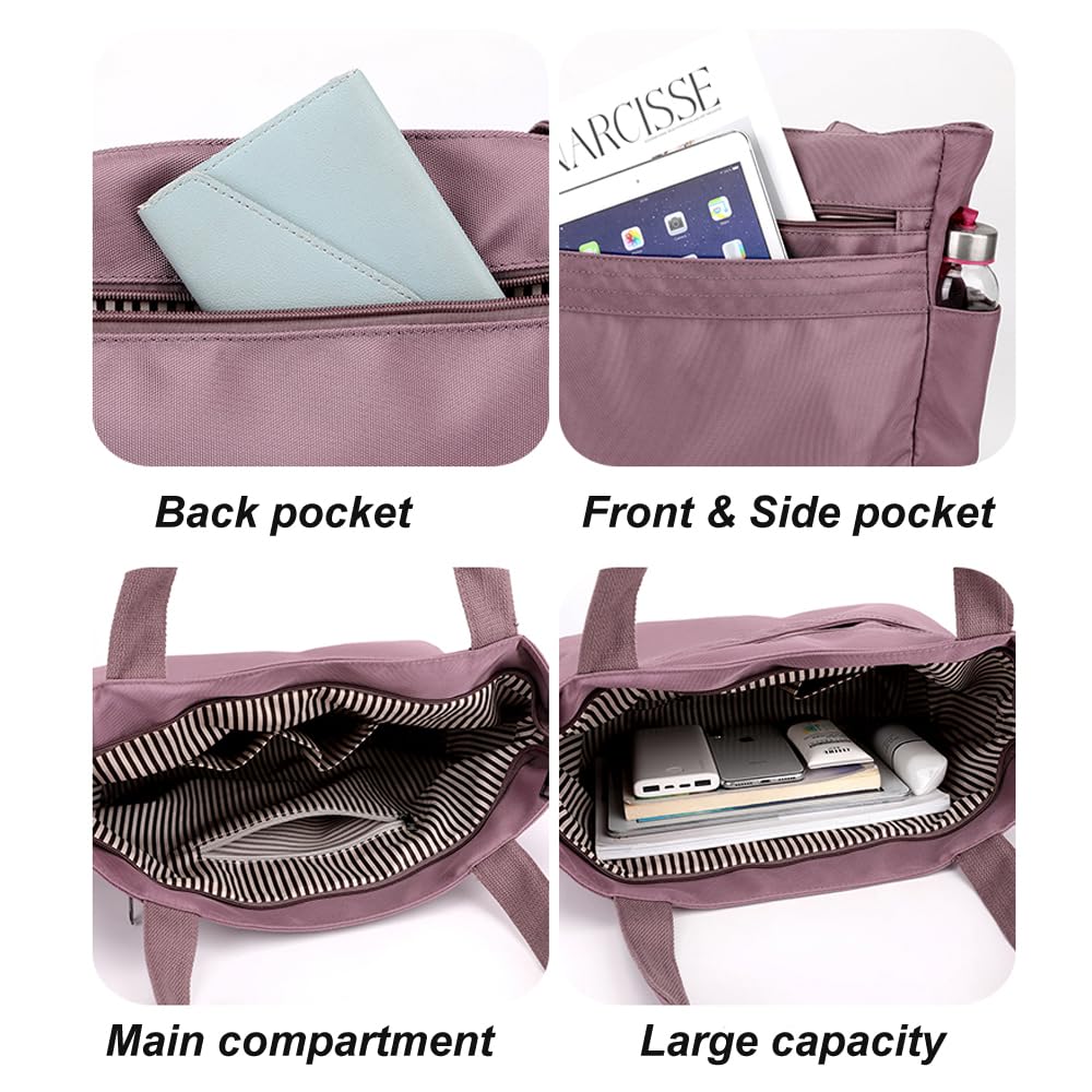 Stylish Women's Tote Bag with Multiple Pockets - Durable Shoulder Satchel Purse for Work, Shopping & Everyday Use | Perfect Office Handbag & Casual Outing Accessory