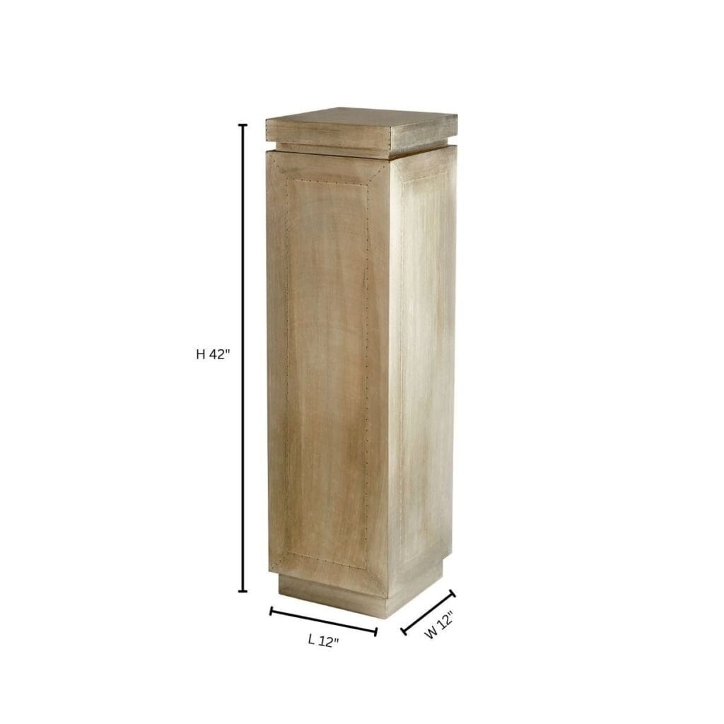 Cyan Design 11611 Anatolia Pedestal - Antique White Large Vase for Home Decor, Living Room Centerpiece, Wedding & Event Decorations