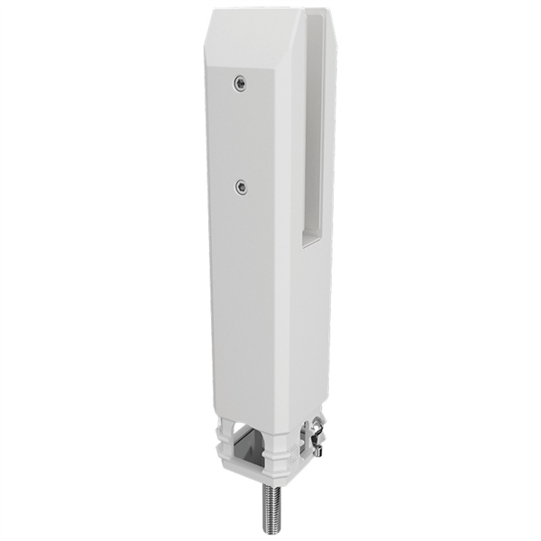 White Core Drill Spigot for Pool Fence & Balustrade - Includes Dress Ring | Durable Stainless Steel Fitting for Outdoor Railings & Safety Barriers