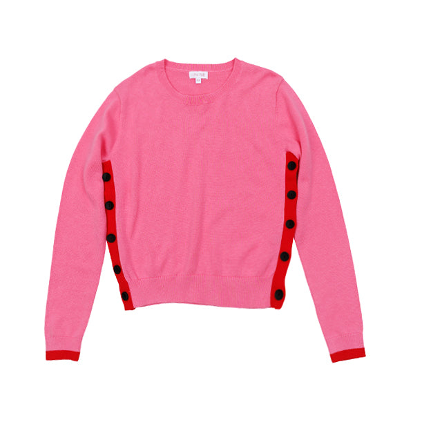 Luna Mae Kate Pink Button Sweater for Women - Cozy Knit Cardigan for Fall & Winter, Perfect for Office, Dates, and Casual Outfits