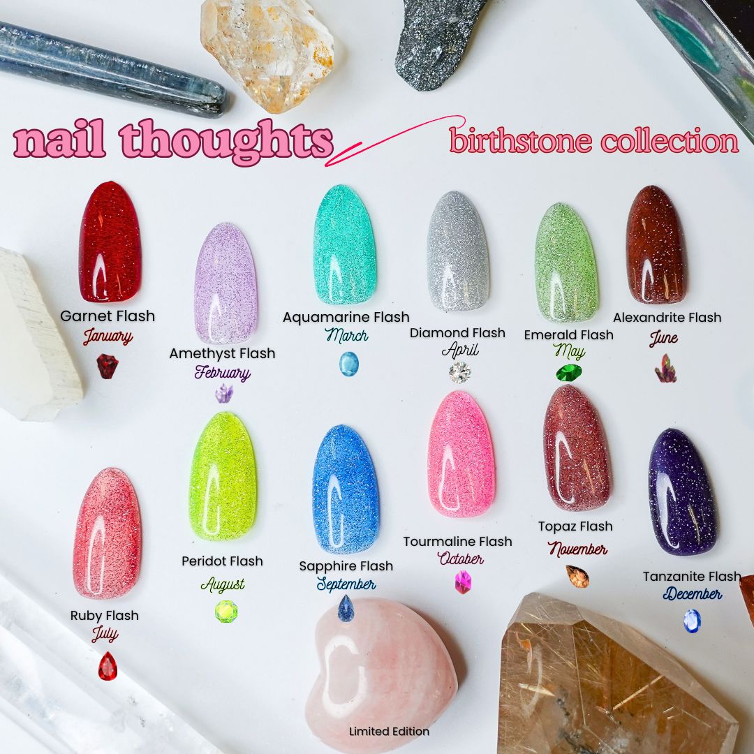 Nail Thoughts NTF 09 Sapphire Flash Gel Polish - Professional Long-Lasting Nail Lacquer for Manicures & Pedicures | Perfect for Salon, Home Use & Special Occasions