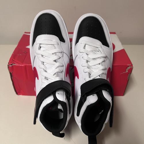 Nike Court Borough Mid 2 Big Kids' Basketball Shoes - Size 7Y (CD7782-110) - Durable Sneakers for School, Playground & Casual Wear