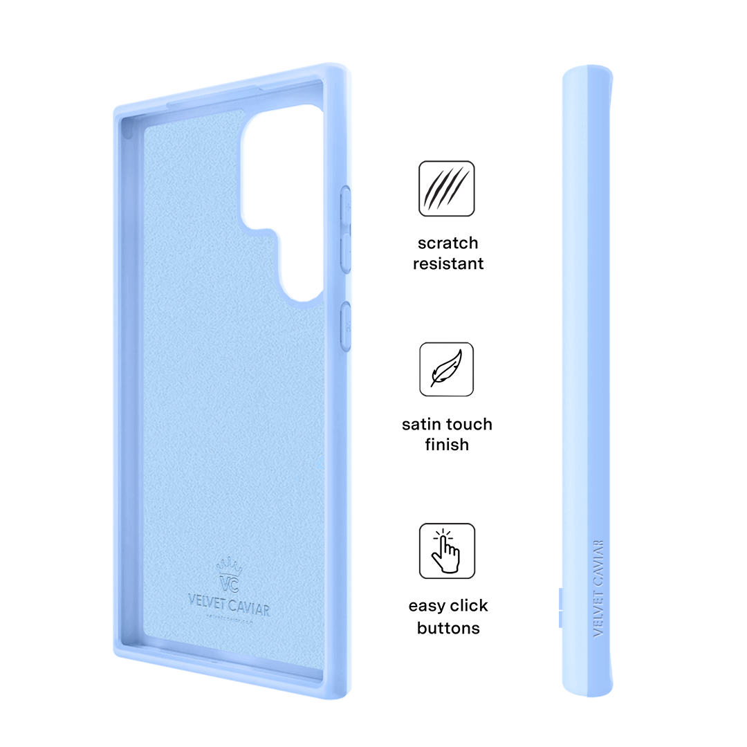 Premium Cotton Candy Blue Samsung Phone Case - Slim Fit Protective Cover for Samsung Galaxy [Model] - Trendy & Durable for Everyday Use, Travel & Outdoor Activities
