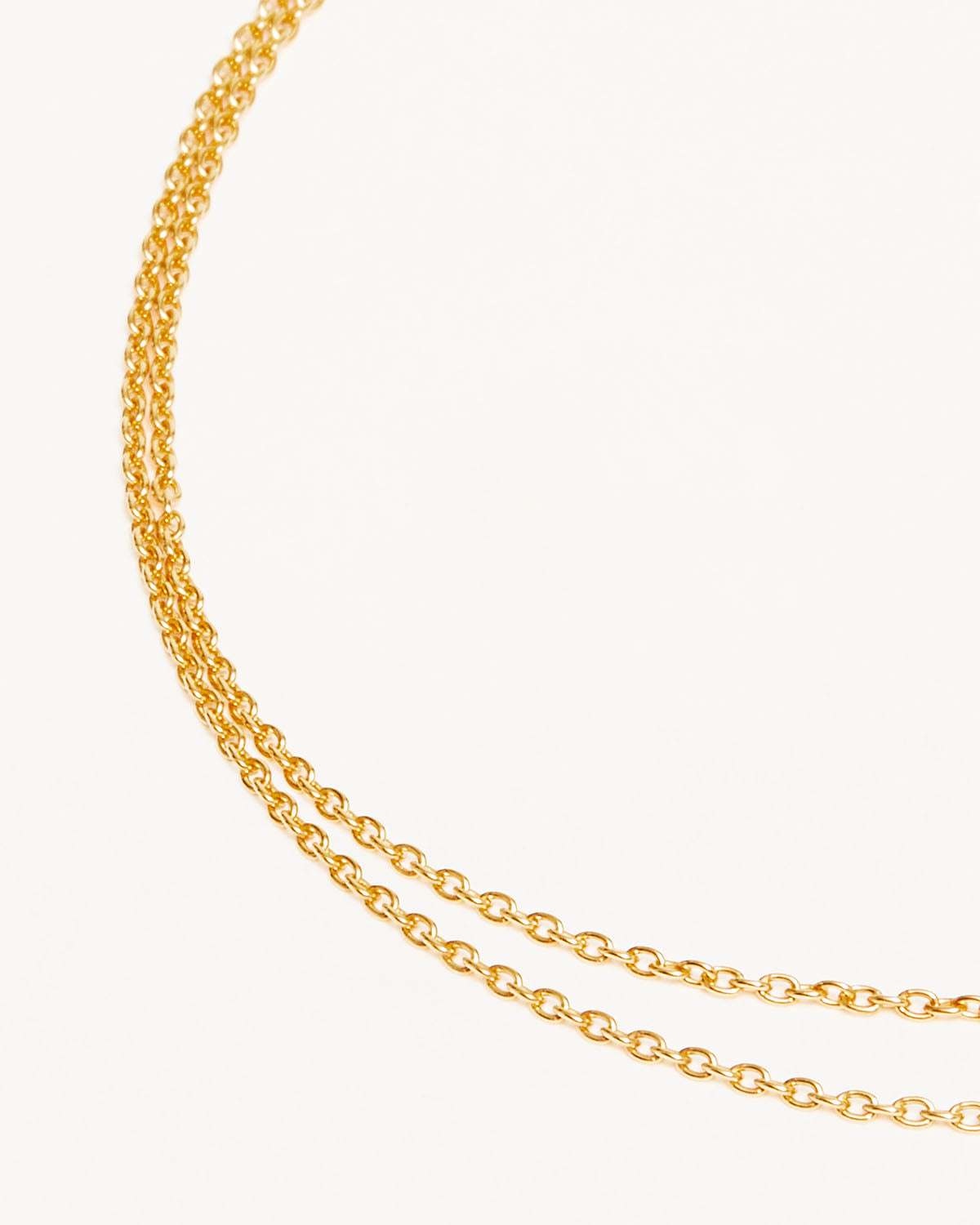 18k Gold Vermeil Double Chain Anklet for Women - 2.5mm Dainty Ankle Bracelet - Hypoallergenic & Tarnish Resistant - Perfect for Beach, Wedding & Everyday Wear