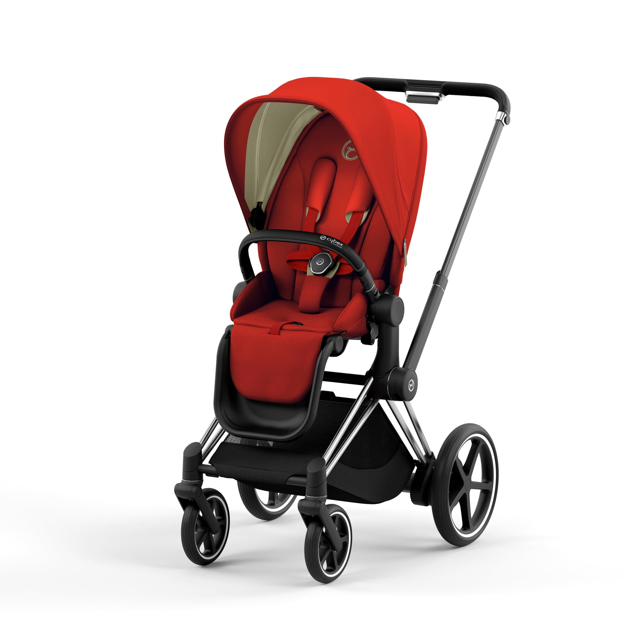 Cybex ePriam 2 Complete Stroller - Lightweight Chrome & Black Baby Stroller for Newborns to Toddlers | Perfect for City Walks, Shopping & Travel