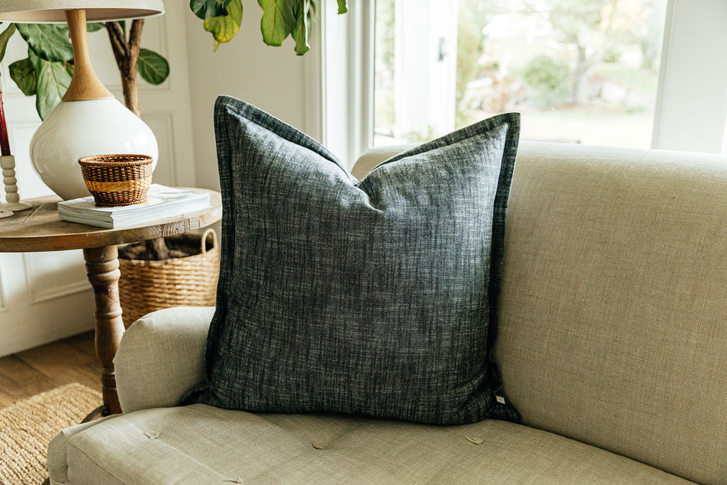 Taylor XL Euro Pillow Cover - Premium Soft Cotton, 26x26 Inches, White - Perfect for Bedroom, Living Room & Sofa Decor