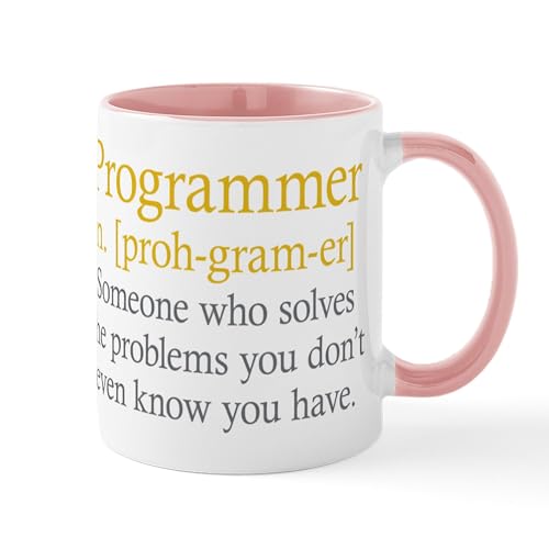 White/Pink Inside - Programmer Definition Mugs