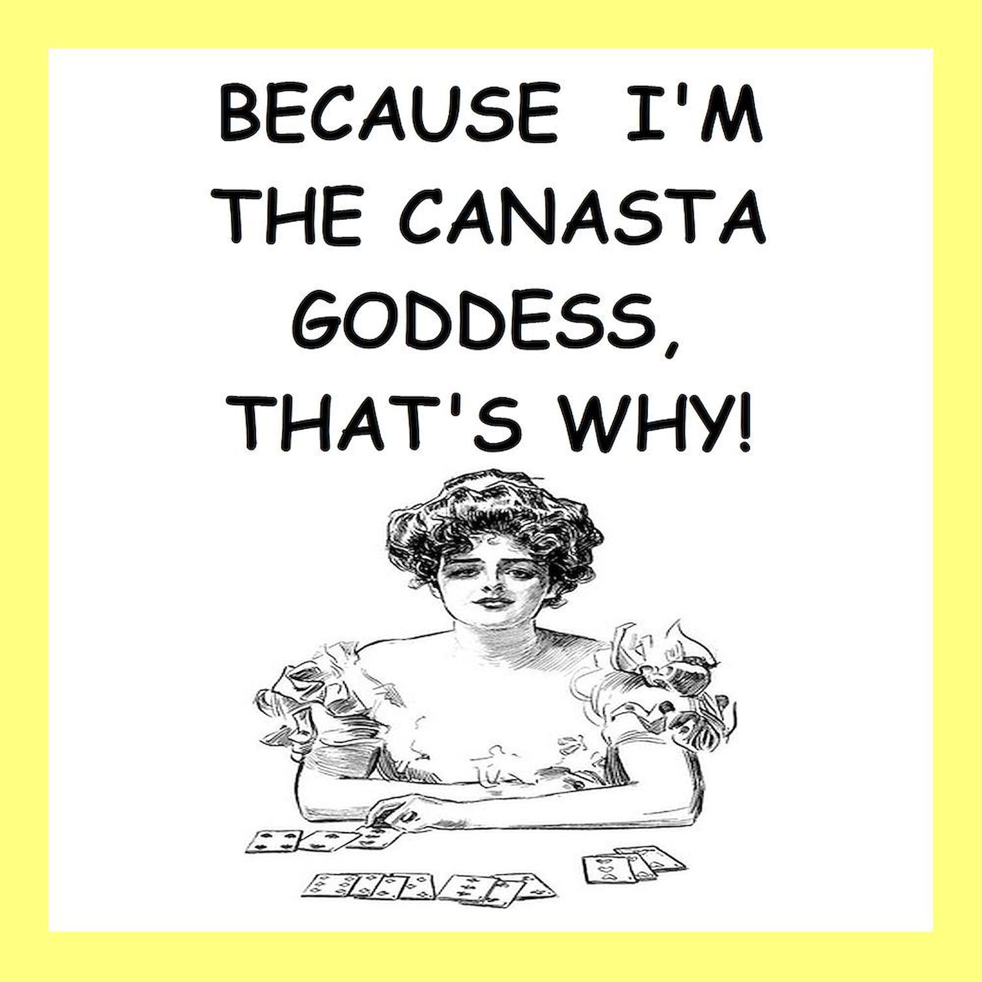 Funny Canasta Joke Ceramic Coffee Mug - 11 oz (325 ml) White Coffee Cup for Gamers & Card Players - Perfect for Game Nights, Gifts & Coffee Lovers