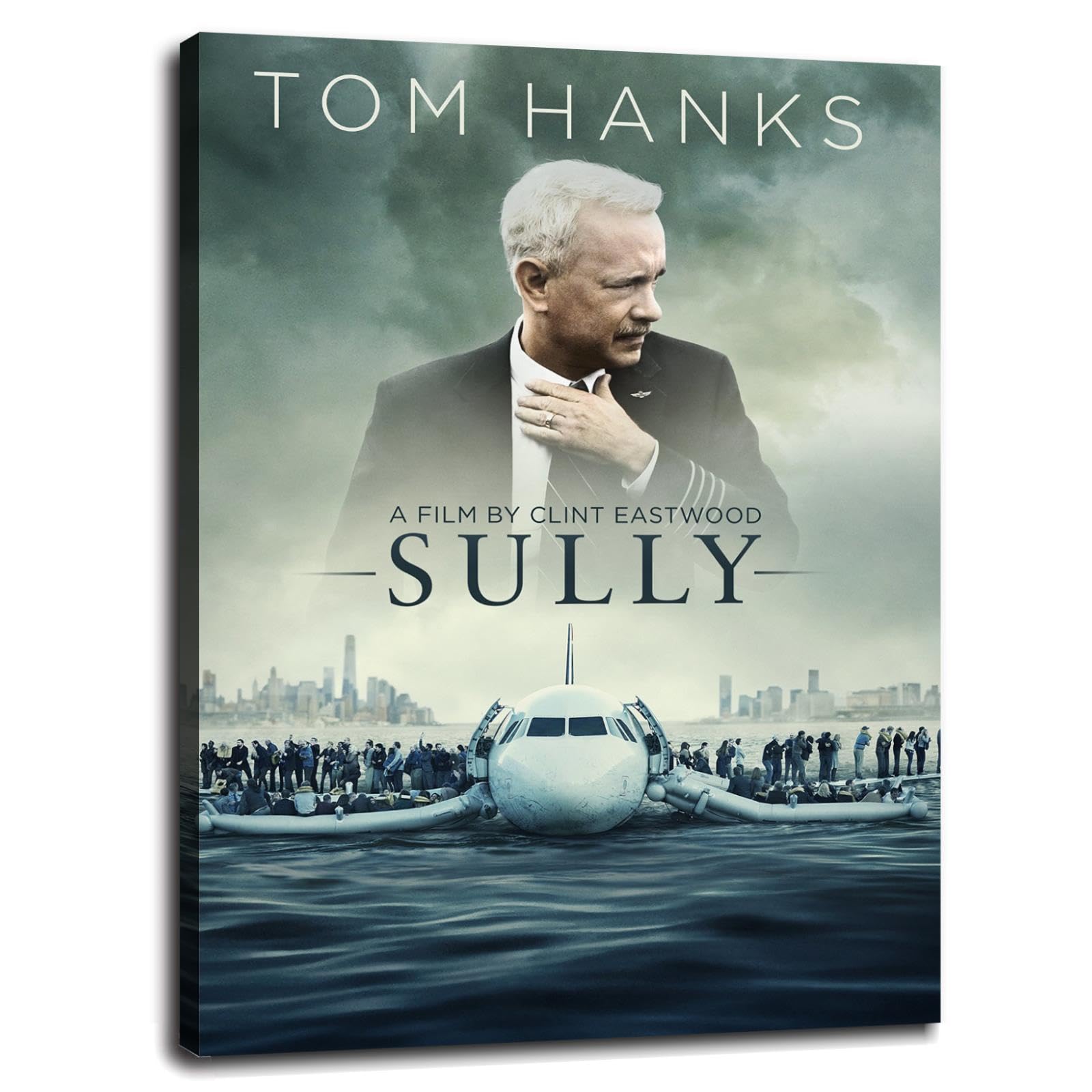 HOVEET Sully Wall Art Canvas Print - Miracle On The Hudson Movie Poster 32