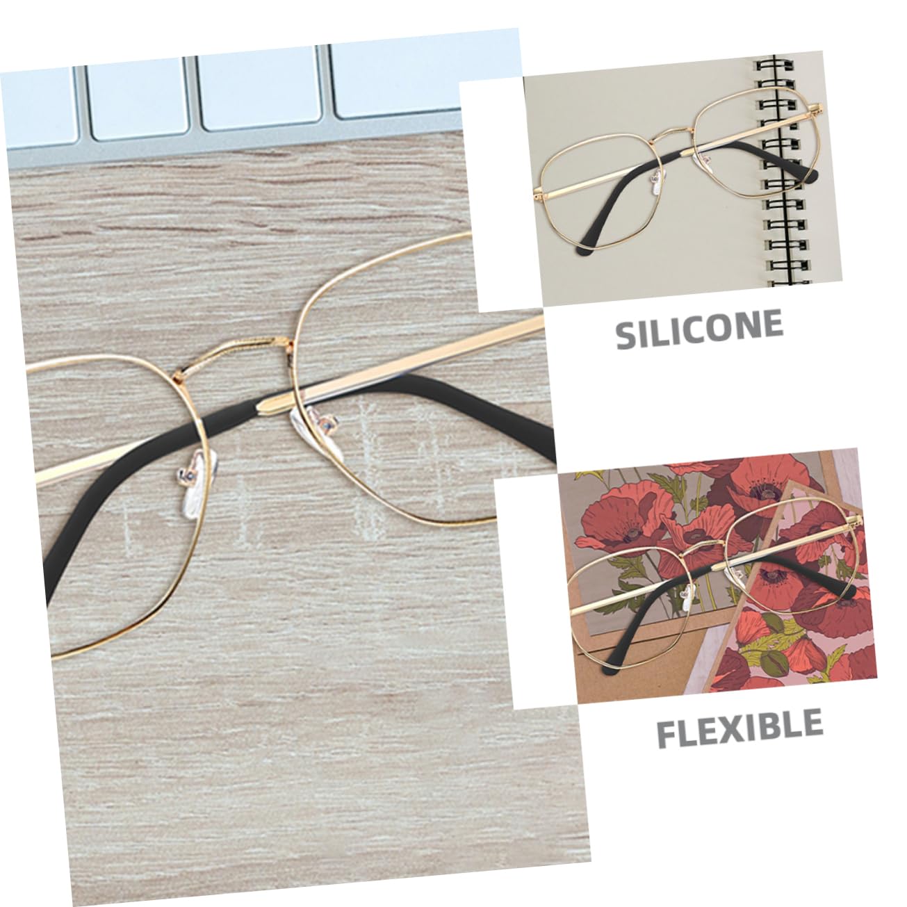 5 Pairs Non-Slip Glasses Hooks & Leg Covers - Eyeglass Ear Hooks Replacement Parts & Accessories for Secure Fit - Perfect for Reading, Sports, and Daily Use