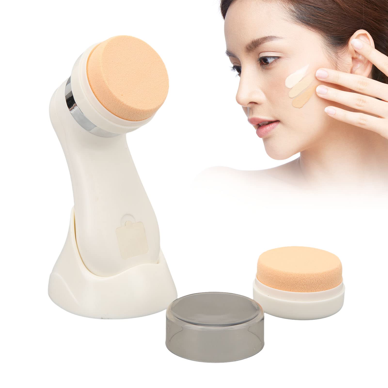 Electric Facial Massage & Cleansing Brush with Vibration - Rechargeable Skin Care Tool with 3 Replacement Heads for Sensitive, Normal & Oily Skin | Perfect for Daily Deep Cleansing & Anti-Aging Routine at Home or Travel