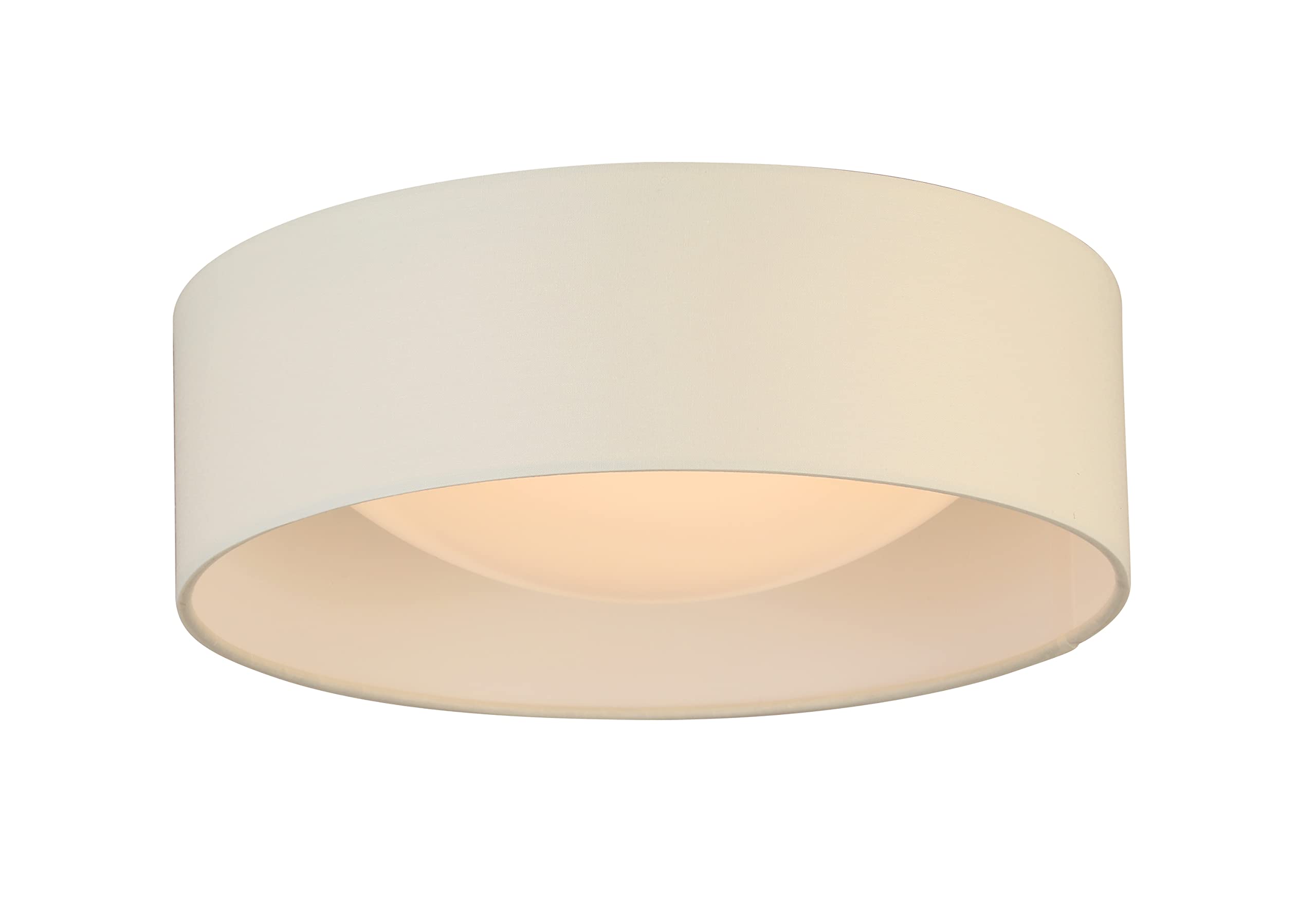 EGLO Orme 12 Inch Flush Mount LED Ceiling Light Fixture - Dimmable, White - Perfect for Living Room, Bedroom, Hallway & Kitchen Lighting