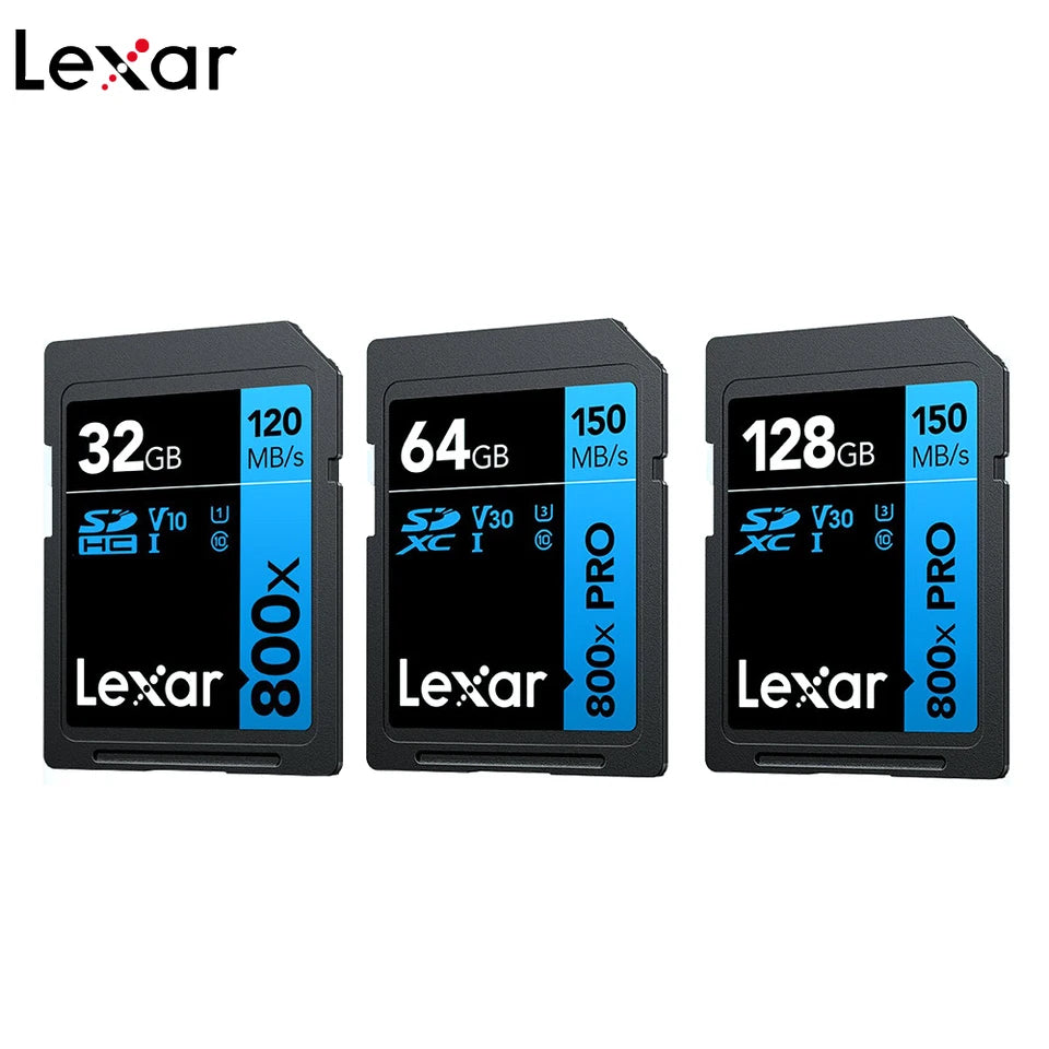 Lexar Performance Blue Series 800x SDXC UHS-I Memory Card - 95MB/s Read, 45MB/s Write Speed - Perfect for DSLR Cameras, 4K Video Recording & High-Speed Photography