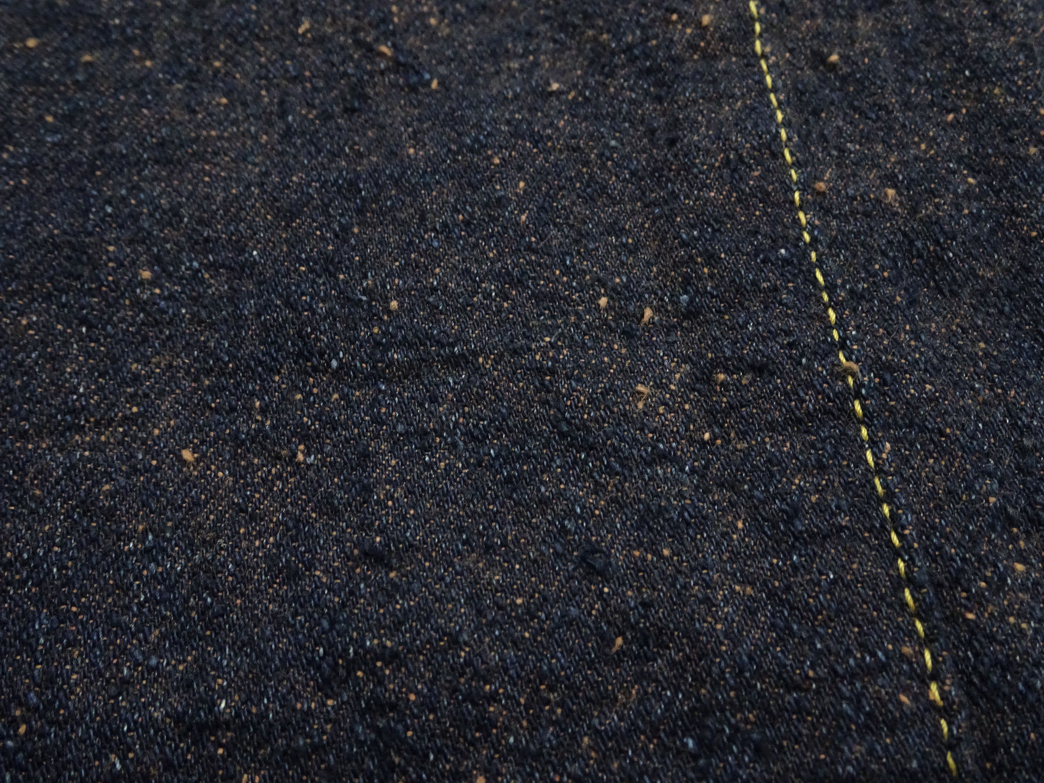 ONI 288 Men's Straight Fit Selvedge Jeans - 15oz Crashed Concrete Denim, MOCA Indigo Warp & Mocha Brown Weft | Premium Raw Denim for Everyday Wear & Vintage Style
