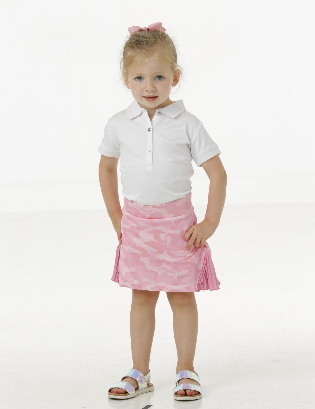 Harlow Toddler Girls' Polo Shirt - Soft Cotton Short Sleeve Top for Baby Girls 2T-5T - Perfect for Playdates, Daycare & Summer Outfits