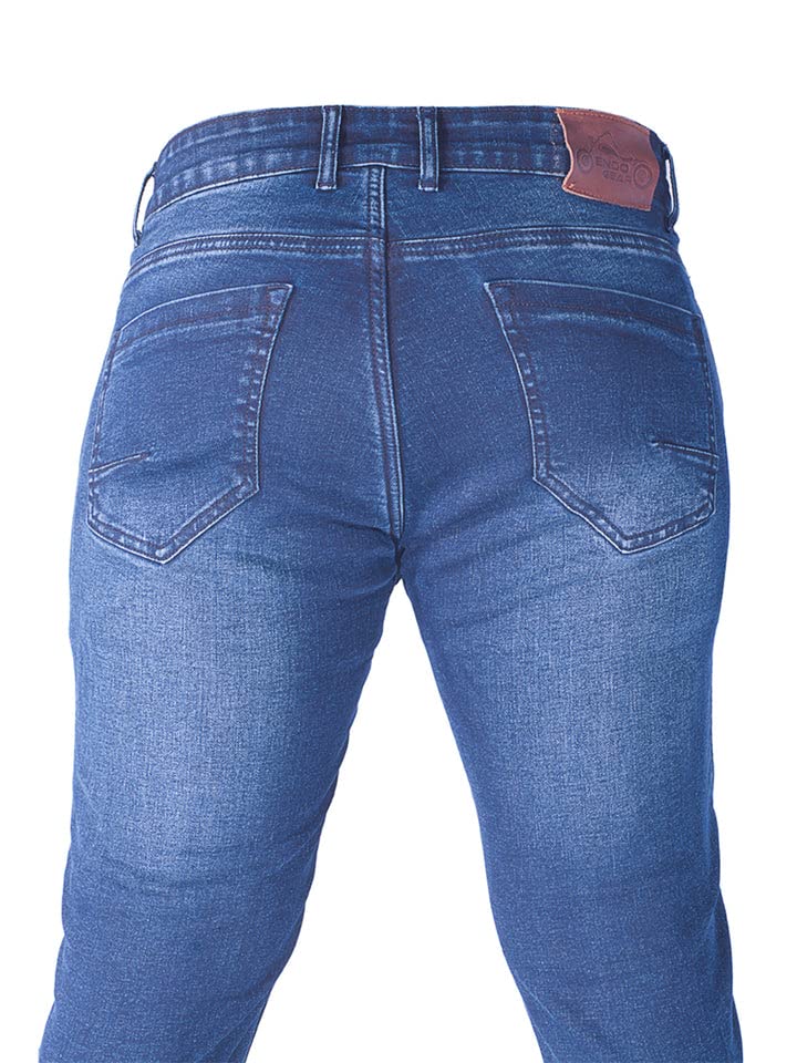 Men's CE Certified Kevlar® Motorcycle Jeans - Silver Stone A-Class Protective Pants with CE Armor (Size W32xL32) | Durable Riding Gear for Street Bikers & Commuters