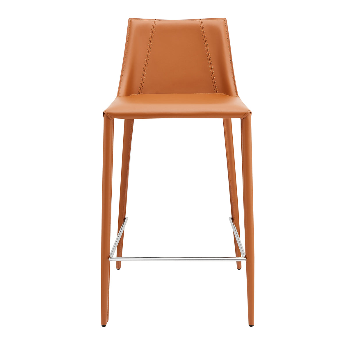 Premium Kalle Counter Leather Stool Chair - 26