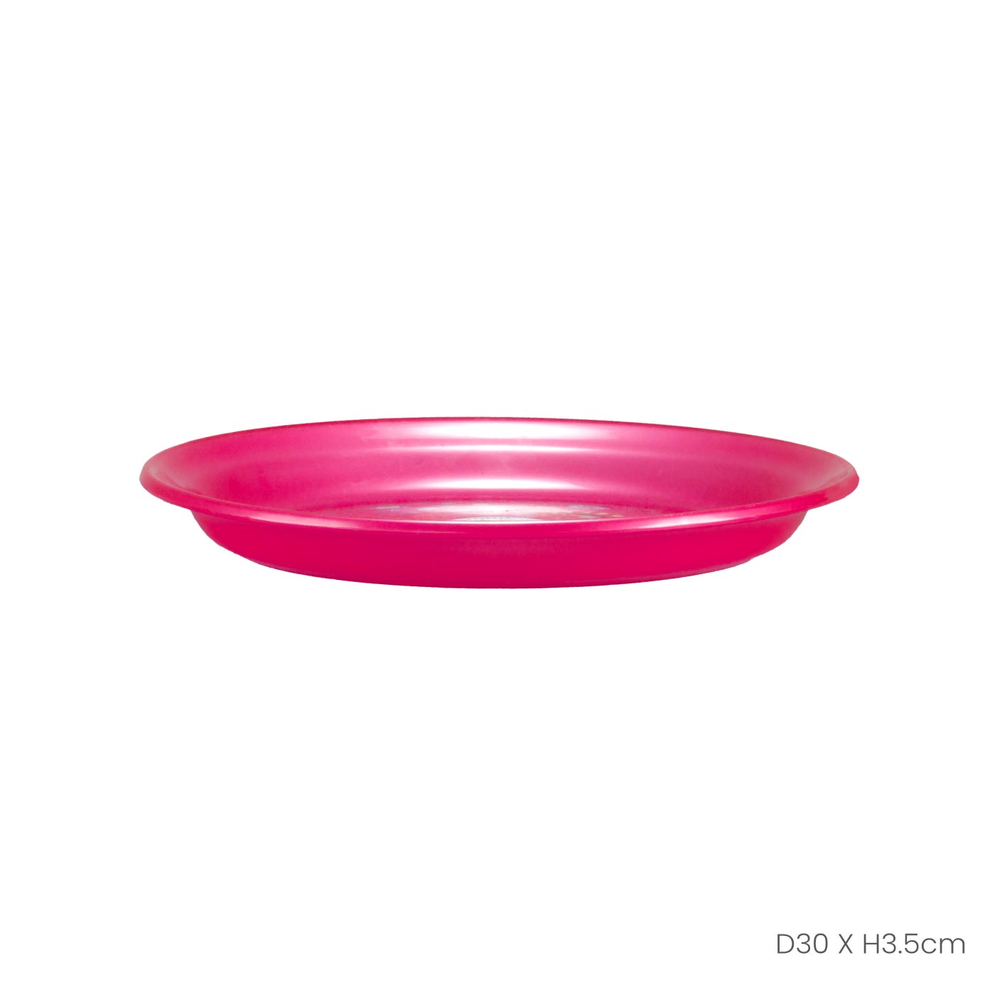 Round Wooden Serving Tray with Handles - 12