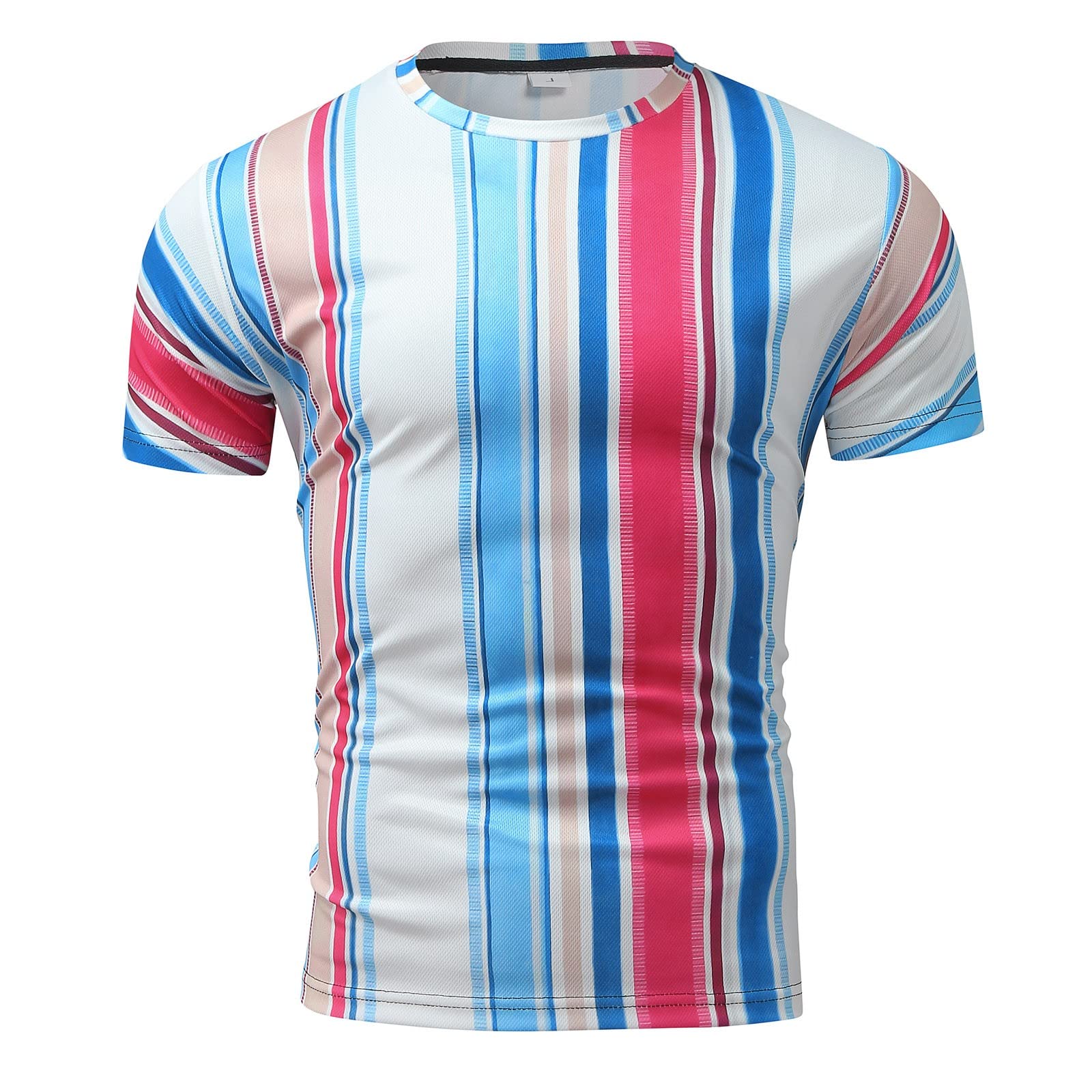 Men's Summer Casual T-Shirt - Slim Fit Round Neck Pullover Top for Loose Comfort | Printed Casual Shirt for Outdoor, Travel & Daily Wear