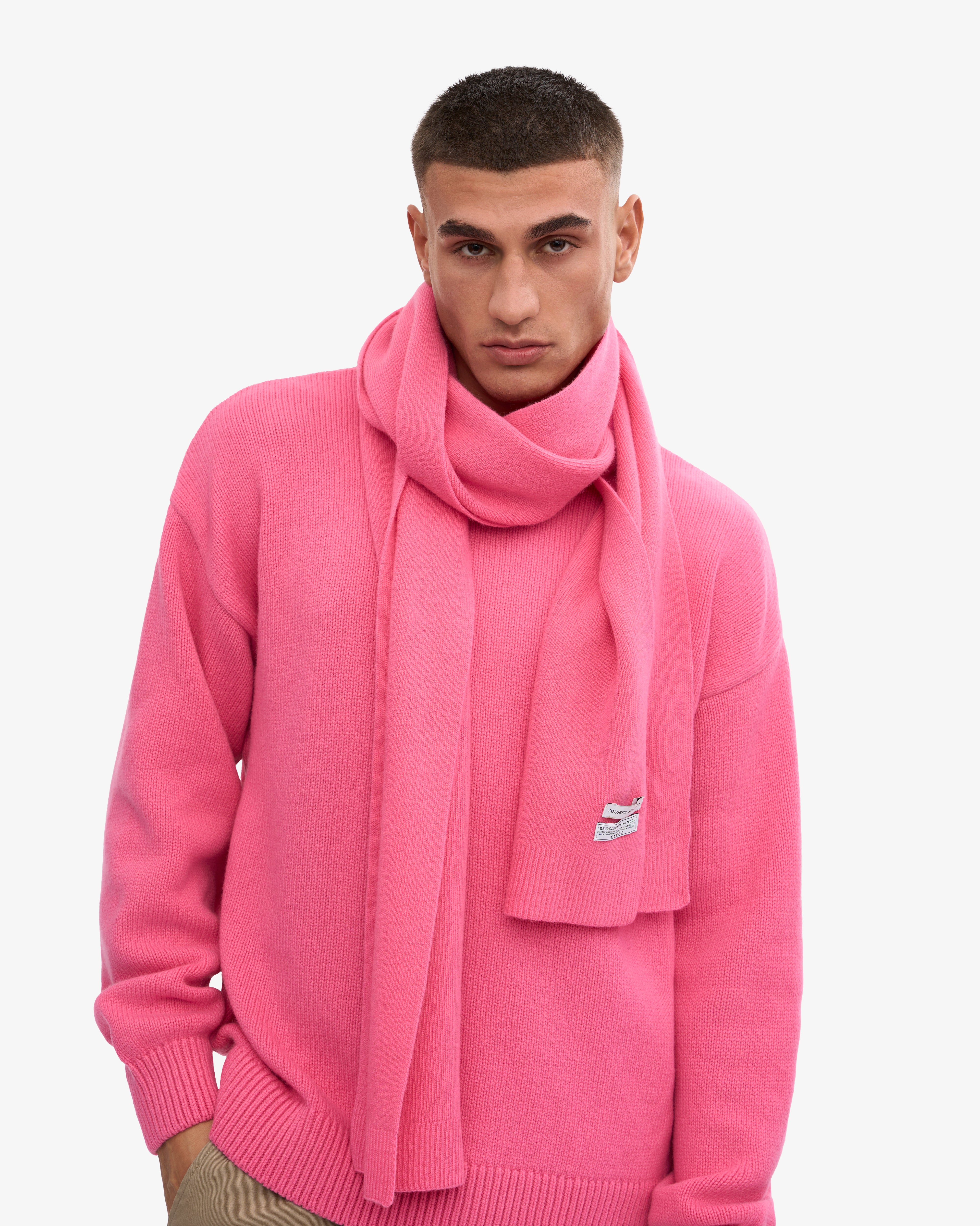 Soft & Warm Merino Wool Scarf - Bubblegum Pink Winter Accessory for Women & Men | Perfect for Cold Weather, Outdoor Activities & Fashion Styling