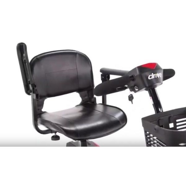 Drive Medical Scout 3 Wheel Mobility Scooter - Lightweight & Portable for Adults & Seniors - Ideal for Shopping, Travel & Outdoor Activities
