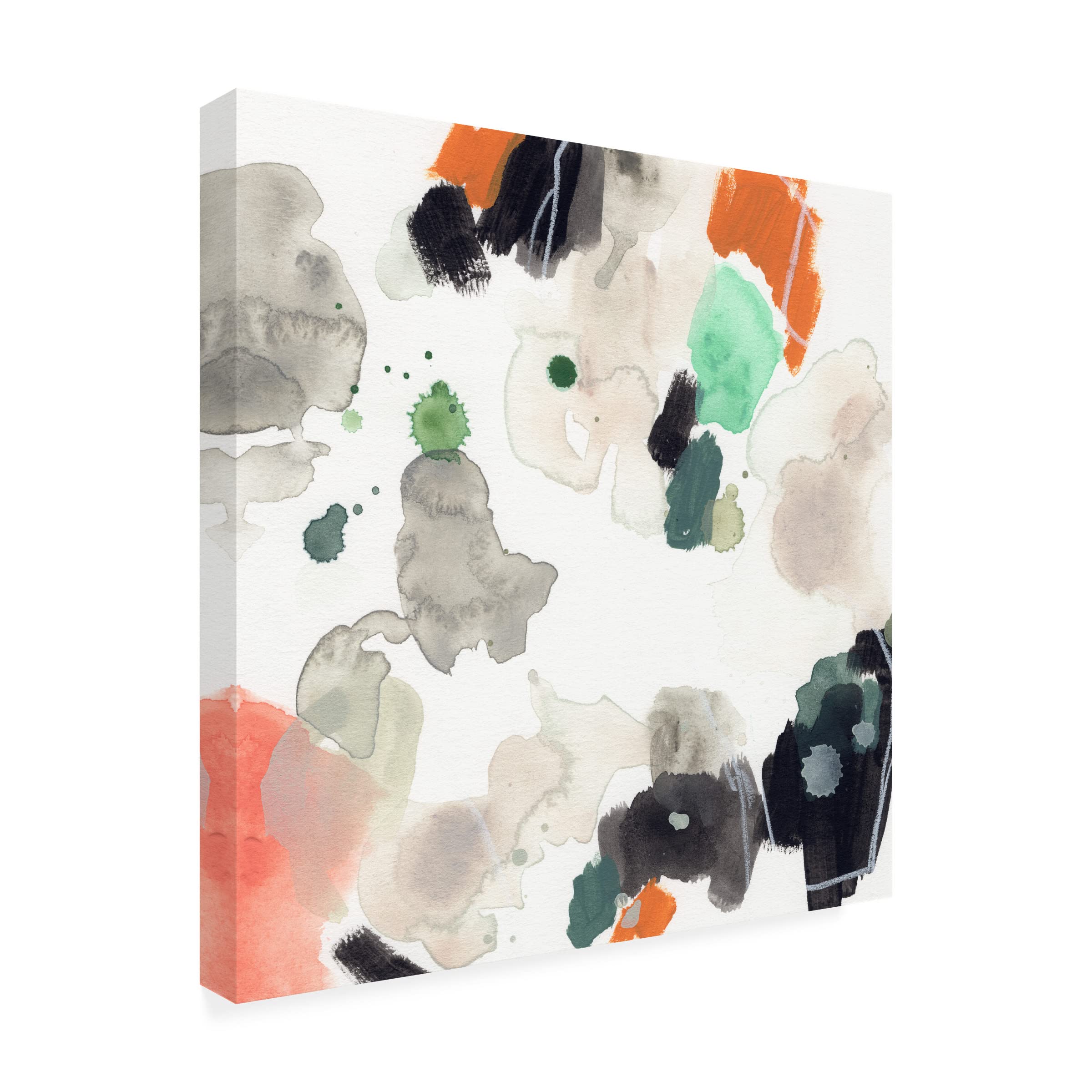 Trademark Fine Art 'Terra Tone II' Abstract Canvas Wall Art by June Erica Vess - Modern Home Decor for Living Room, Bedroom & Office