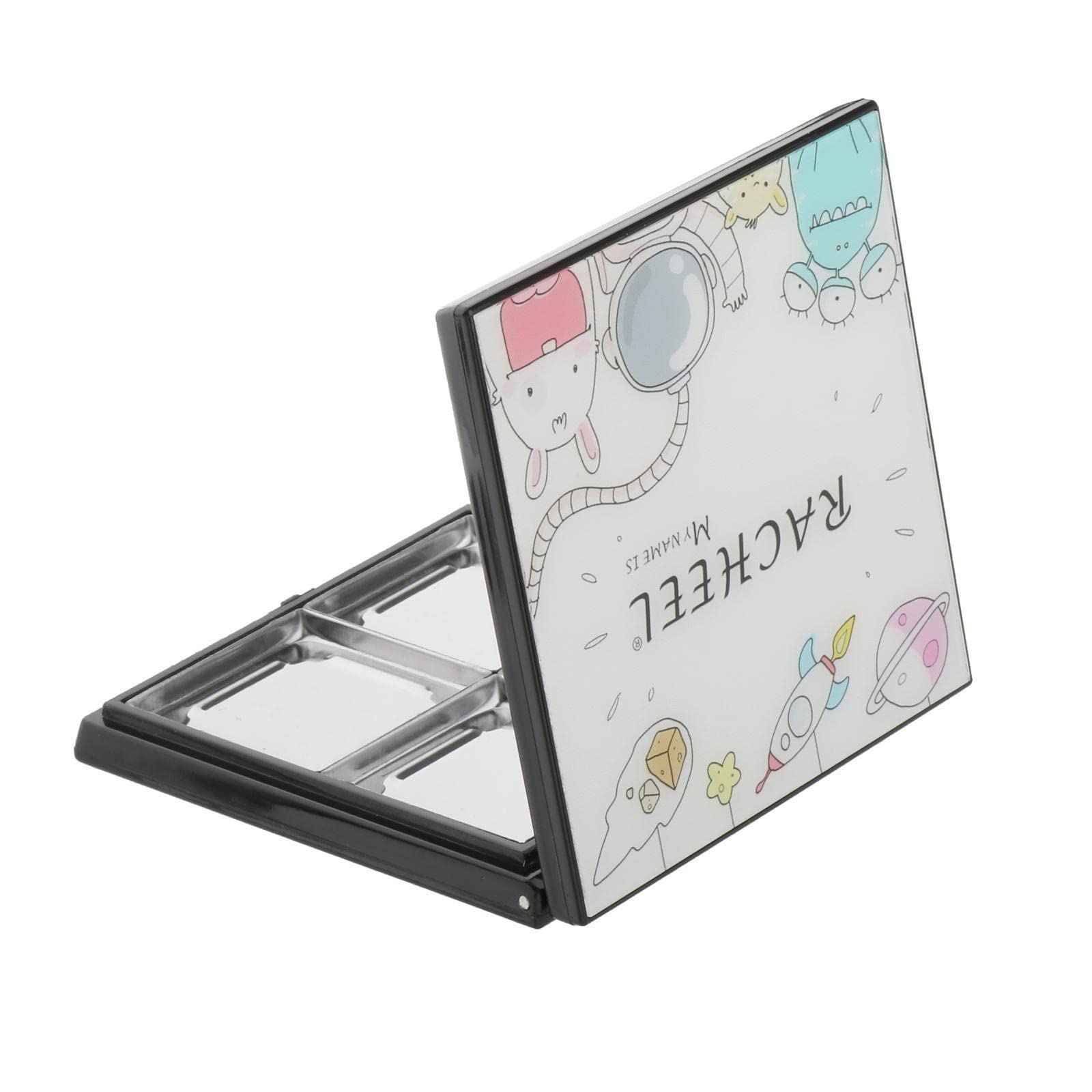 VMS INDIA 4 Grid Eyeshadow Palette with Mirror - Travel Makeup Case for Women