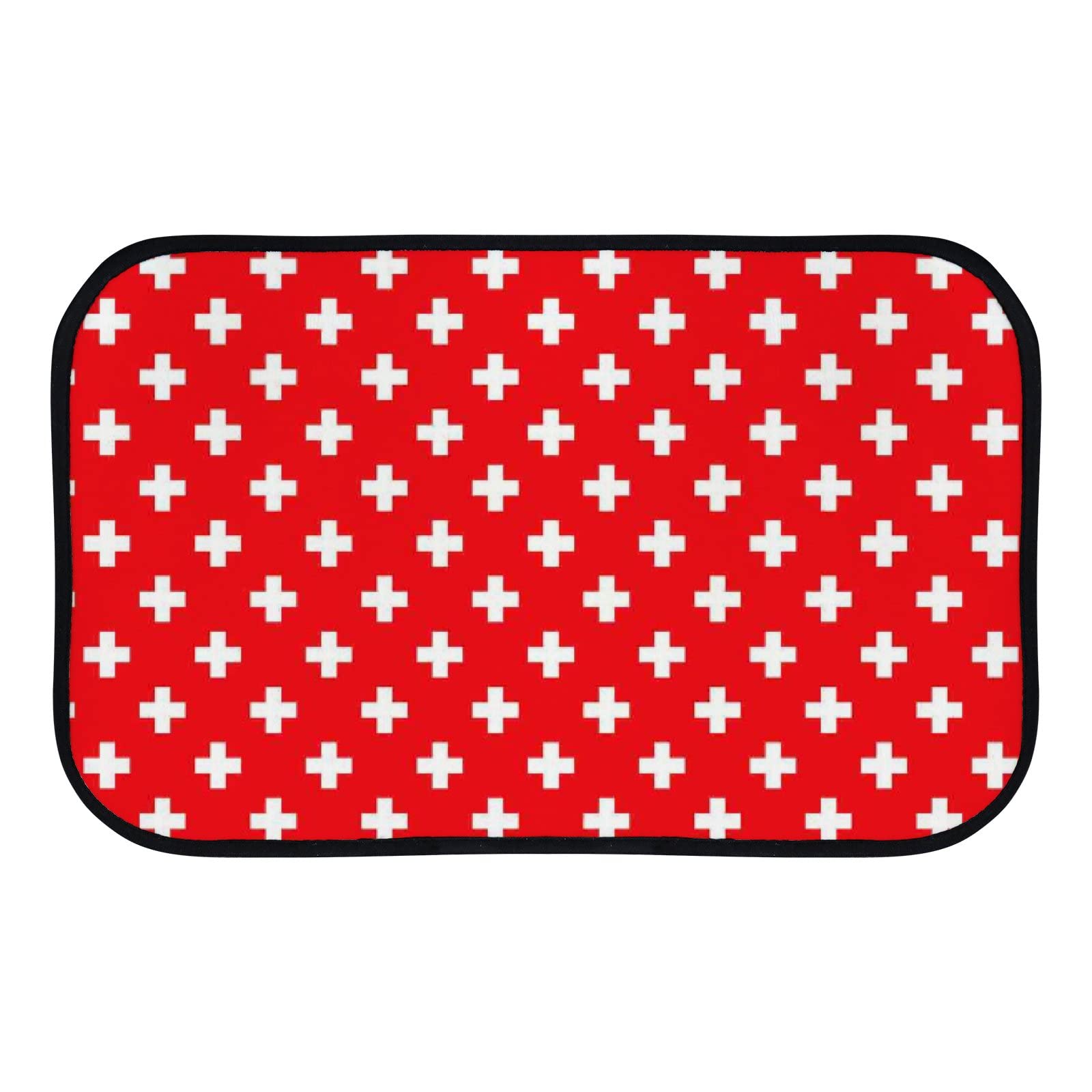 Soft Foam Area Rugs - Non-Slip Washable Geometric Pattern Bath & Kitchen Mat - 31x20 Inch Indoor/Outdoor Floor Rug for Home Decor | Perfect for Bathroom, Kitchen, Nursery & Playroom