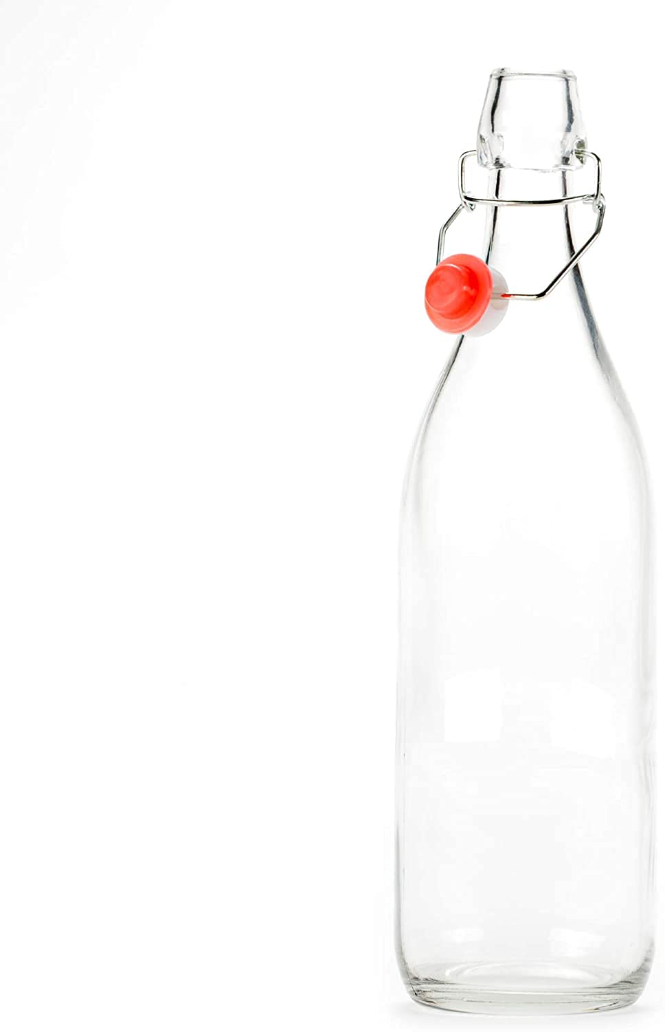 RAVIZAA 16oz BPA-Free Glass Bottles with Flip Top Lid - Airtight Brewing Bottle for Beer, Oil, Vinegar, Homemade Juice & Beverages - Perfect for Home Brewing, Kitchen Storage & DIY Drinks
