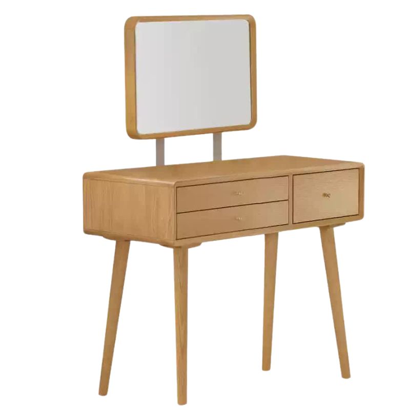 45.3x16.5x(46.5-50.4) inch /65x40x(118-128) сm /  Natural Wood Color/   Dressing table with mirror