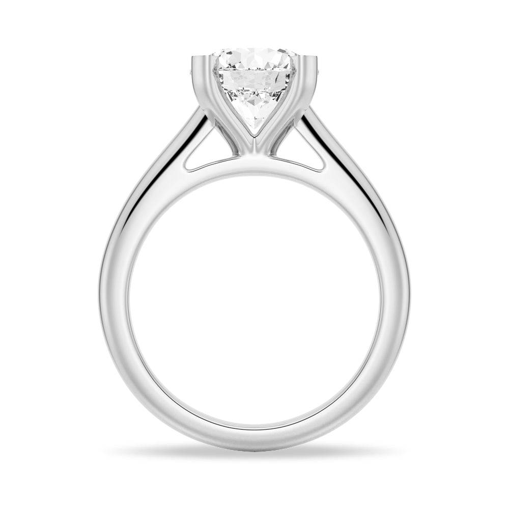 4 Prong Round Cut Moissanite Solitaire Engagement Ring - 1.5ct VVS1 Diamond Alternative Wedding Band for Women, Durable 925 Sterling Silver/14K Gold, Perfect for Proposals, Anniversaries & Romantic Occasions