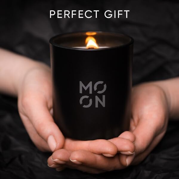 Premium Wood Wick Scented Candles for Men & Women - Coconut & Musk Luxury Jar Candles with Crackling Sound | Non-Toxic, Clean Burning Home Fragrance | Perfect for Relaxation, Meditation & Romantic Ambiance
