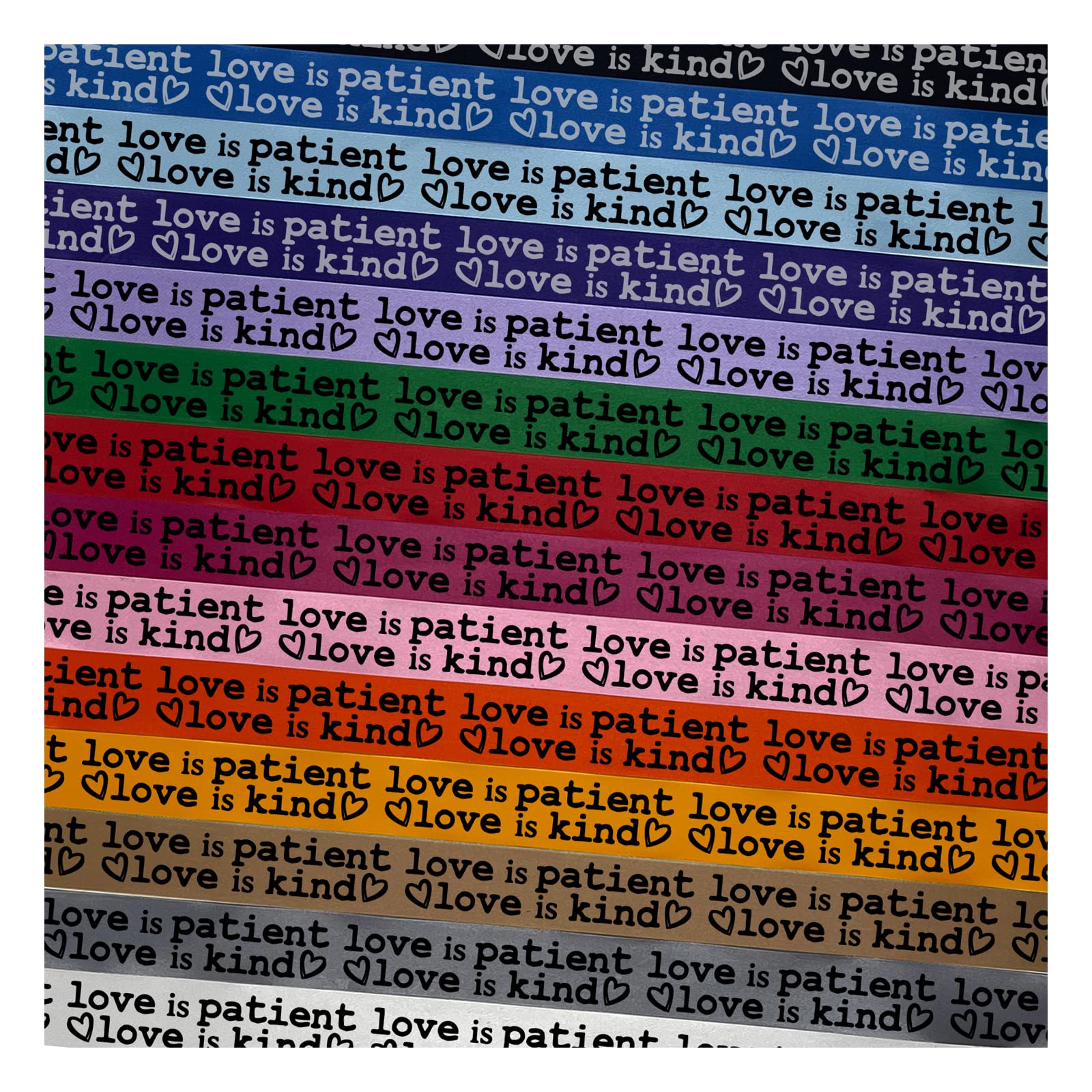 Bible Verse Satin Ribbon for Gift Wrapping - 3 Yards Black/White - DIY Crafts & Wedding Decor