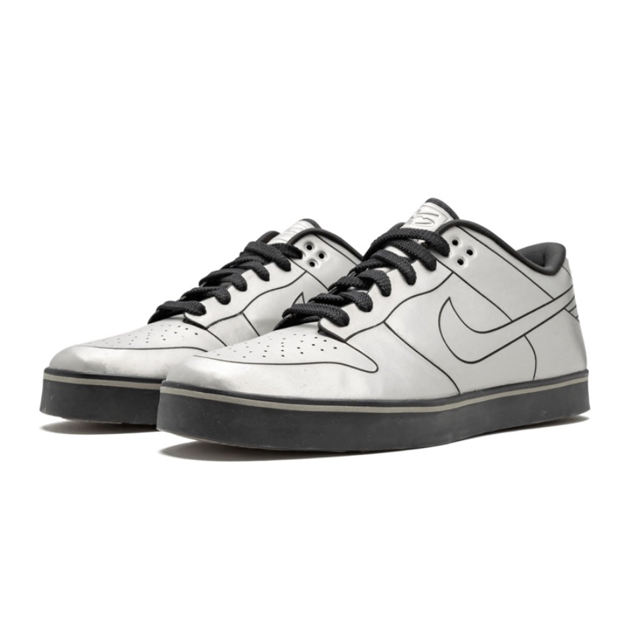 Nike Dunk Low 6.0 SE Delorean DMC 12 Metallic Cool Grey Sneakers - Retro Basketball Shoes for Men & Women - Perfect for Casual Wear, Street Style & Sneaker Collectors