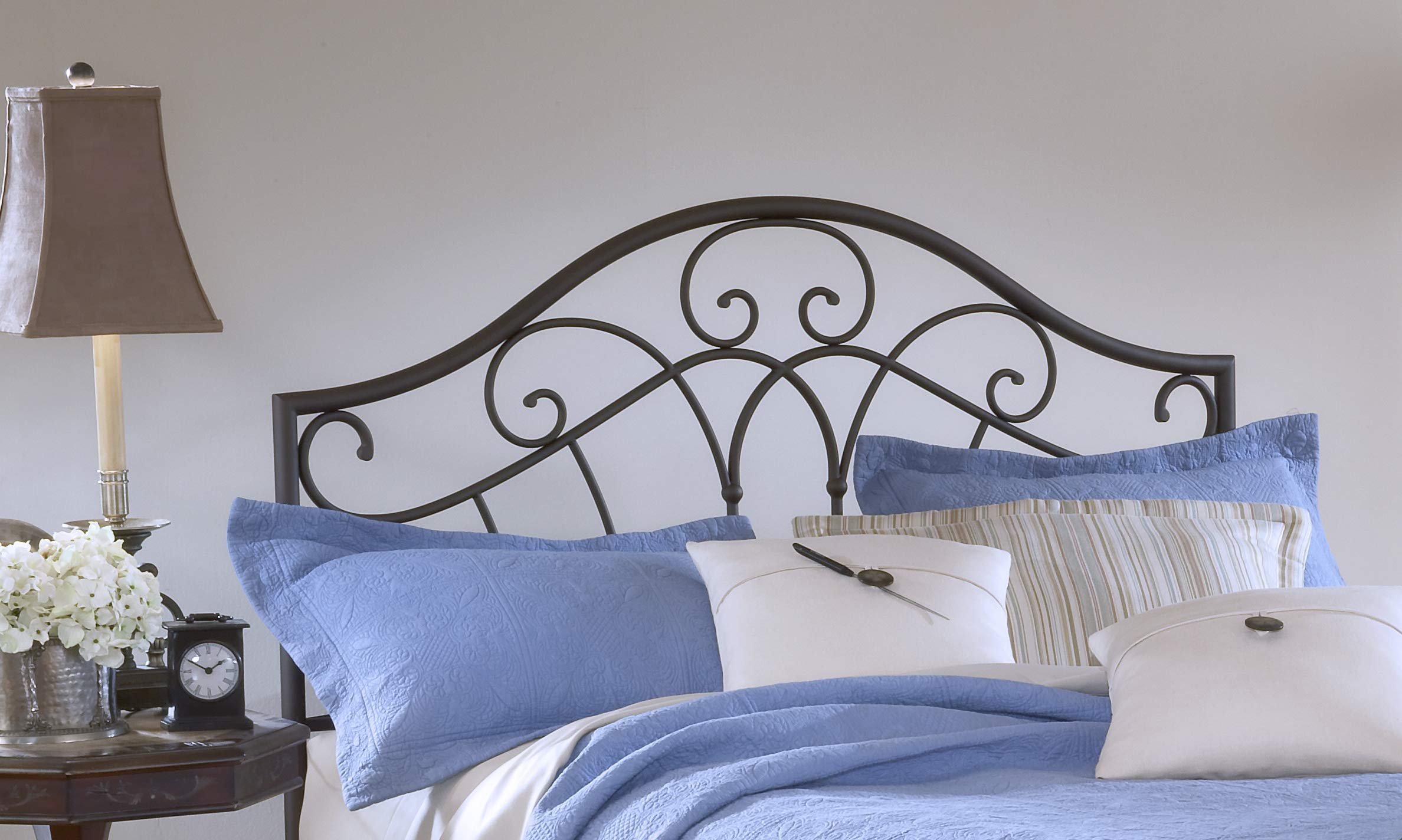 Hillsdale Furniture Josephine Full/Queen Headboard with Rails - Metallic Brown Finish - Elegant Bedroom Decor for Master & Guest Rooms