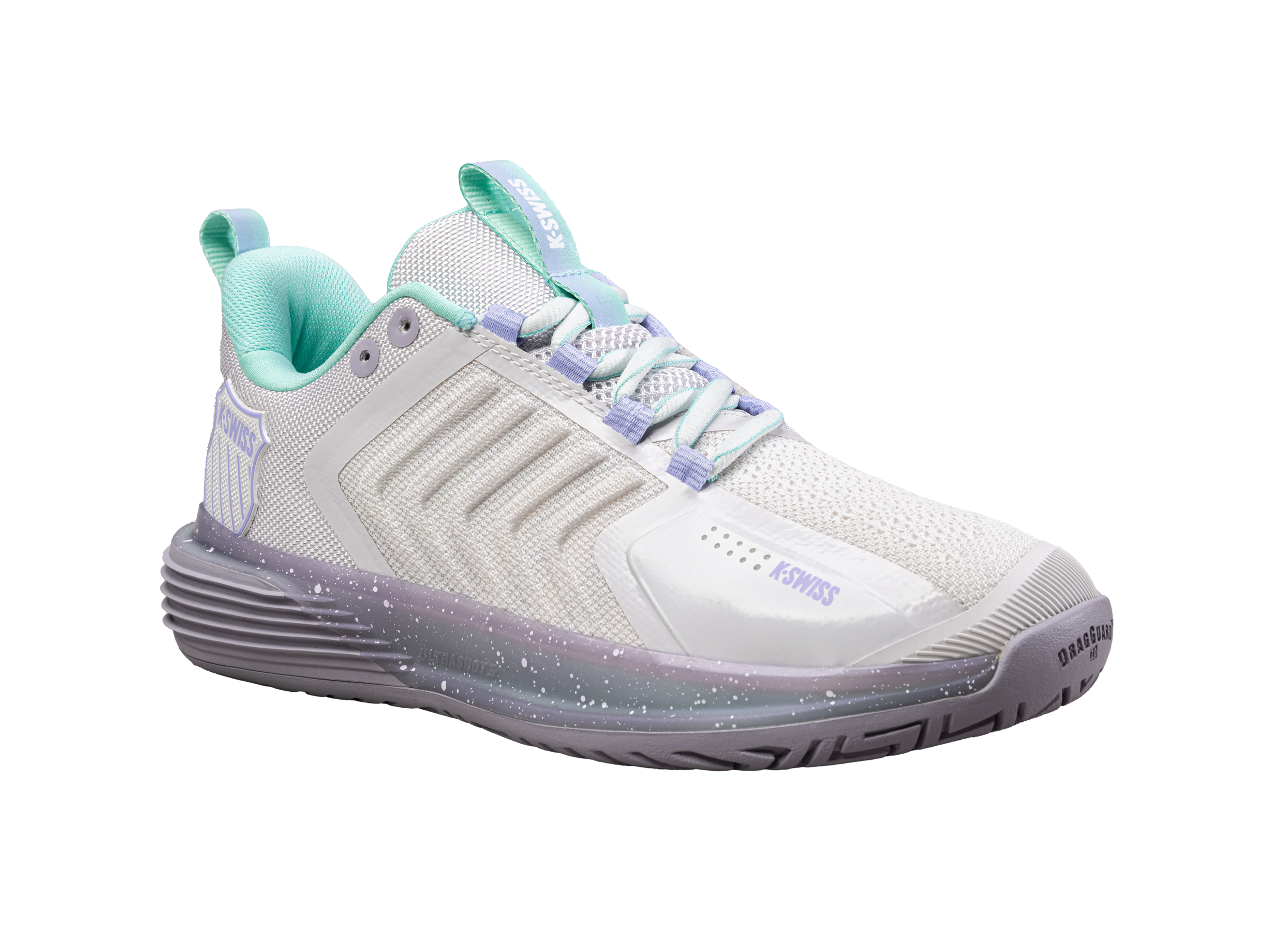 ULTRASHOT 3 Running Shoes - NIMBUS CLOUD/LILAC GRAY/NEON PURPLE | Lightweight & Cushioned for Women | Perfect for Jogging, Gym Workouts & Daily Wear