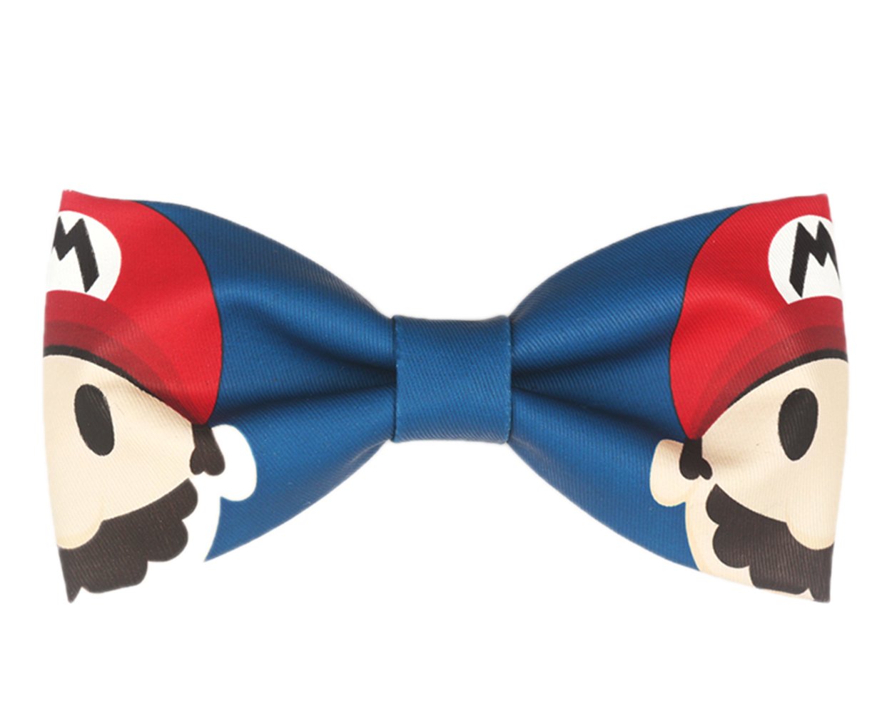 Handmade Mario-Themed Printed Bow Tie for Men - Perfect for Cosplay, Weddings & Special Occasions