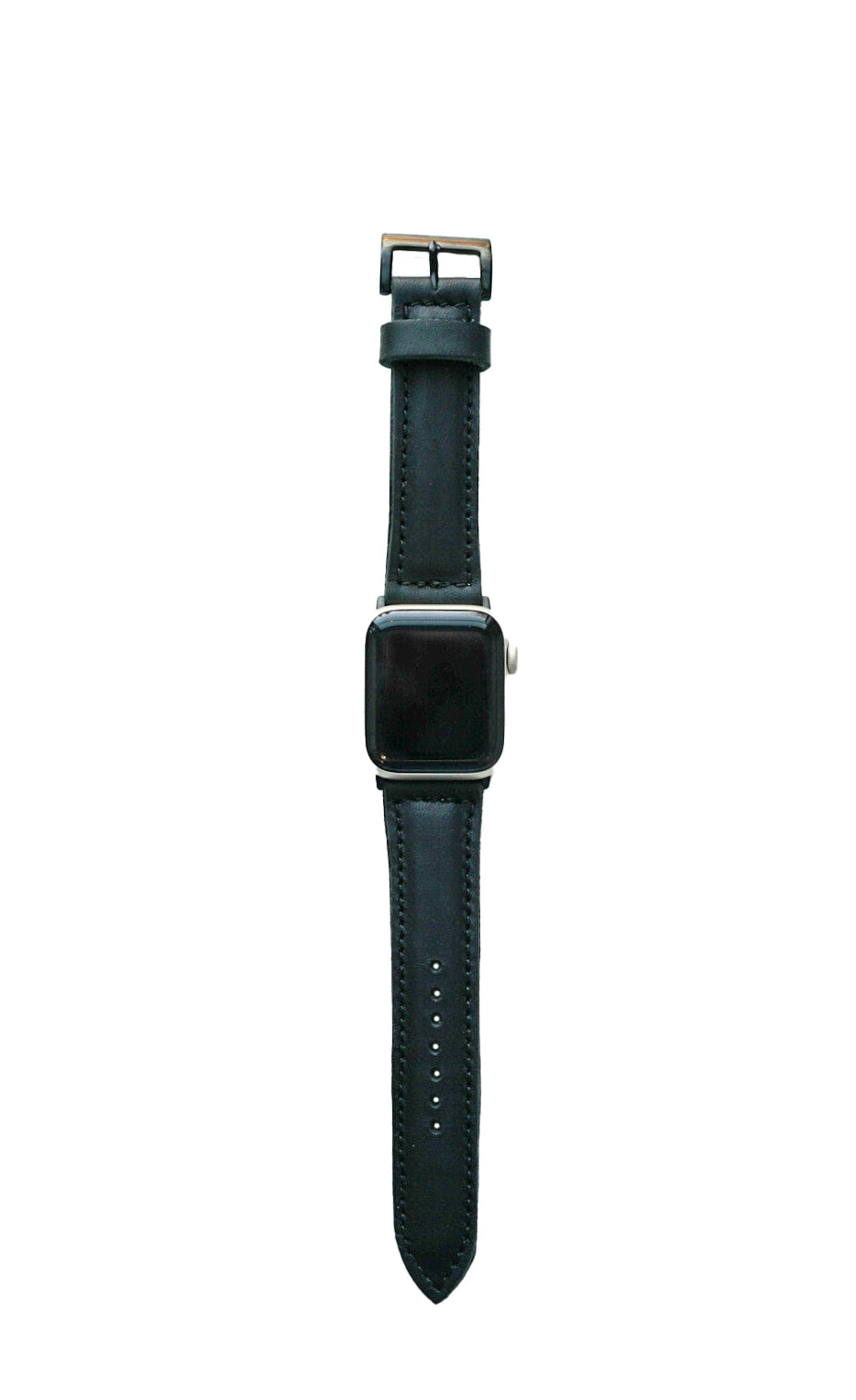 Apple Watch Band - Flat Black Replacement Strap for Apple Watch Series 9/8/7/6/5/4/3/2/1 - Soft Silicone Sport Wristband - Perfect for Workouts, Running & Everyday Wear