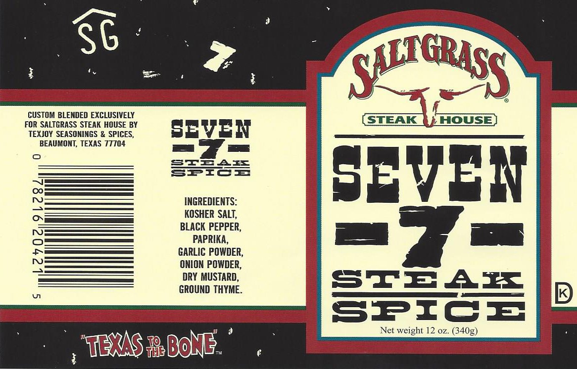 Saltgrass 7 Spice Steak Seasoning - 12oz (Pack of 6) | Premium Steakhouse Spice Blend for Grilling, BBQ & Home Cooking | Perfect for Ribeye, Filet Mignon & Burgers