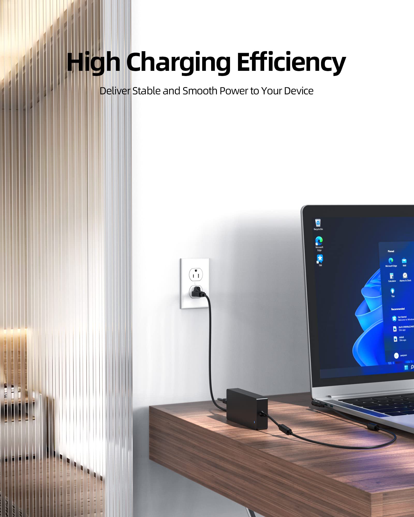 UL-Certified 180W/150W/120W Replacement Laptop Charger for MSI Gaming GF63 Thin, GF65 Thin & GS65 Stealth - Compatible AC Power Adapter for Gaming, Work & Travel