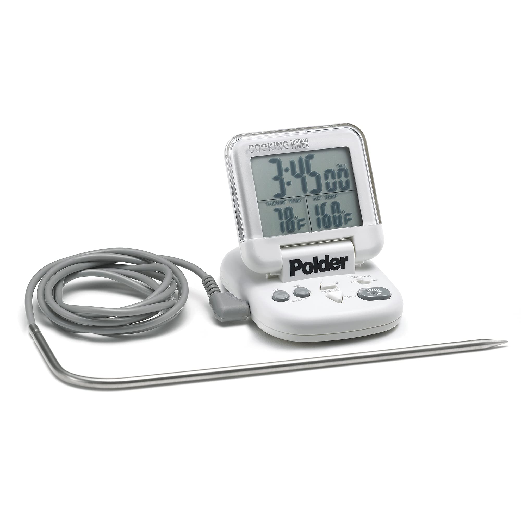 Digital Oven Thermometer with Timer - Accurate Cooking & Baking Temperature Gauge for Grilling, Roasting, and Kitchen Use
